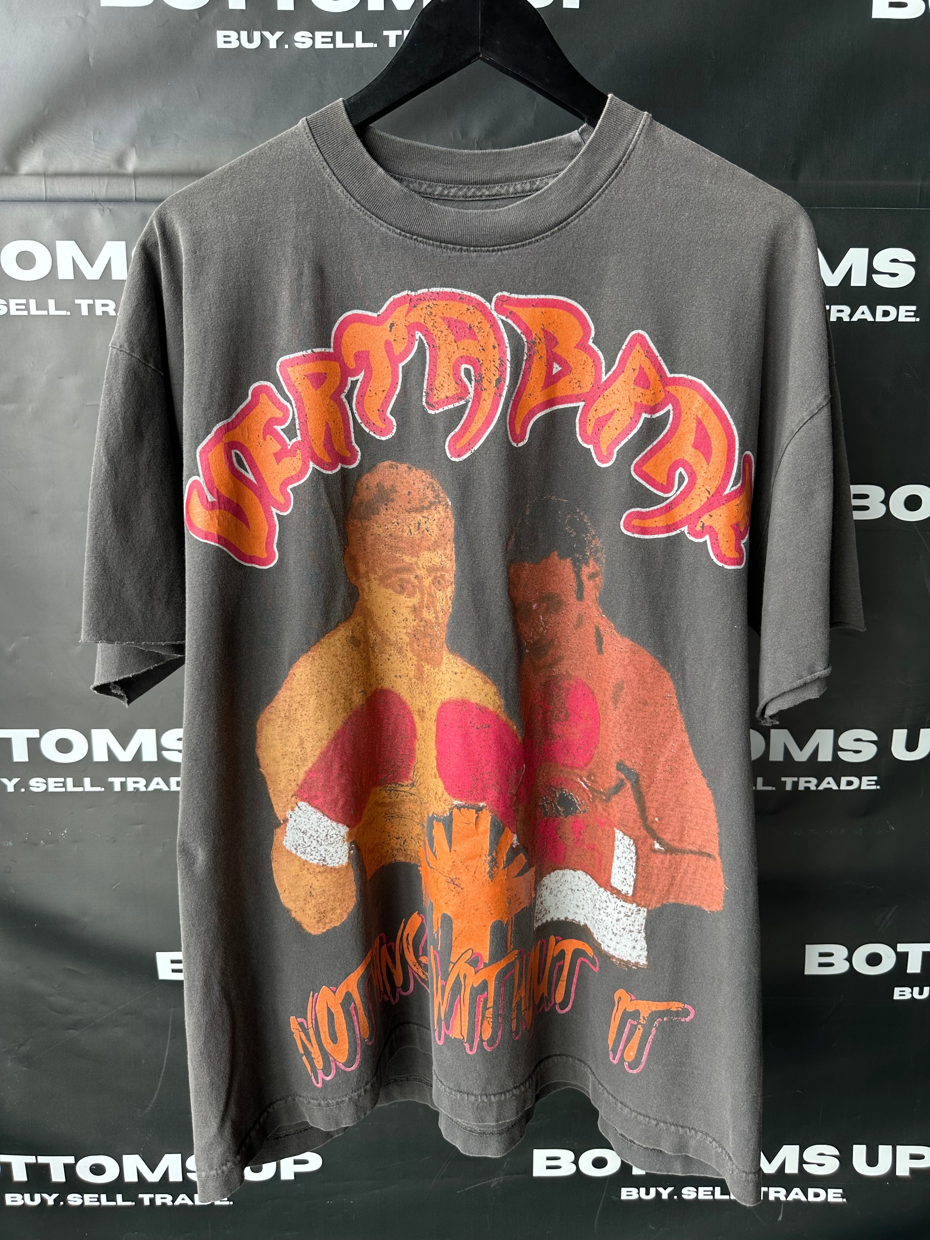 Vertabrae 2m Boxing Grey Distressed T-Shirt