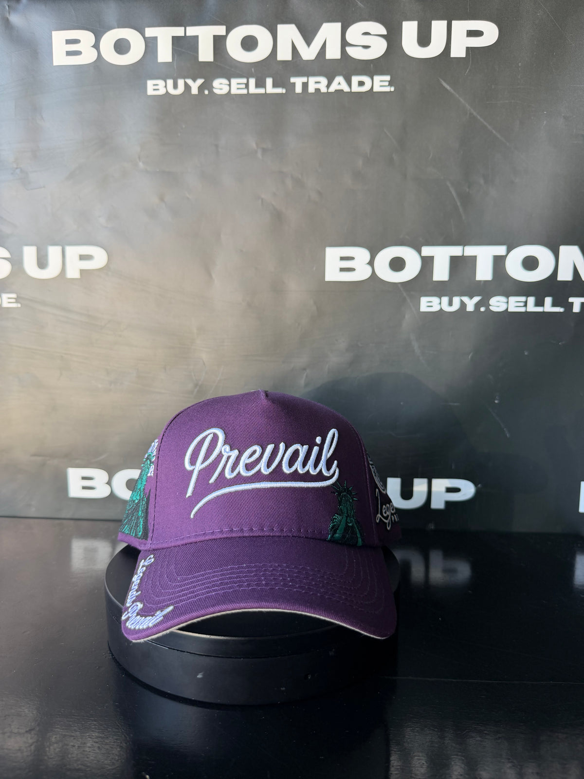 Legends Prevail Prevail Snapback Hat in Eggplant