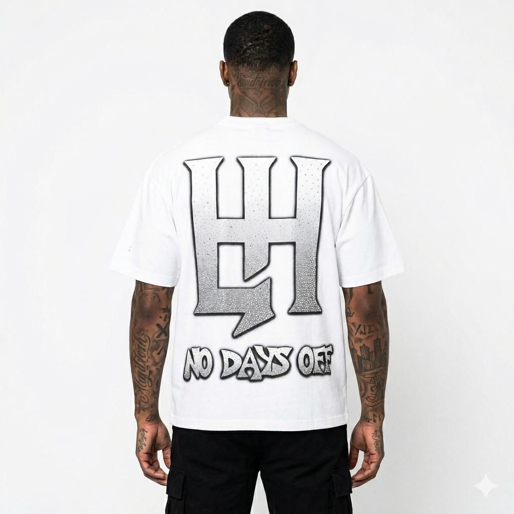 Life Hustlers Pray T-Shirt In White