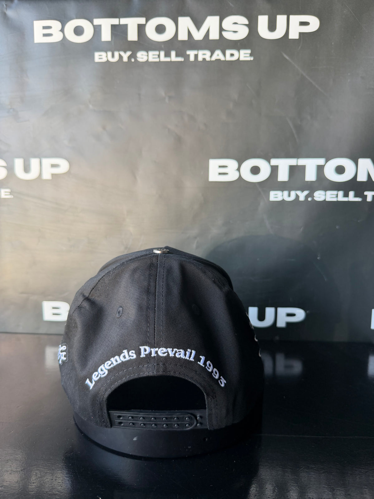 Legends Prevail F Love Snapback Hat in Black