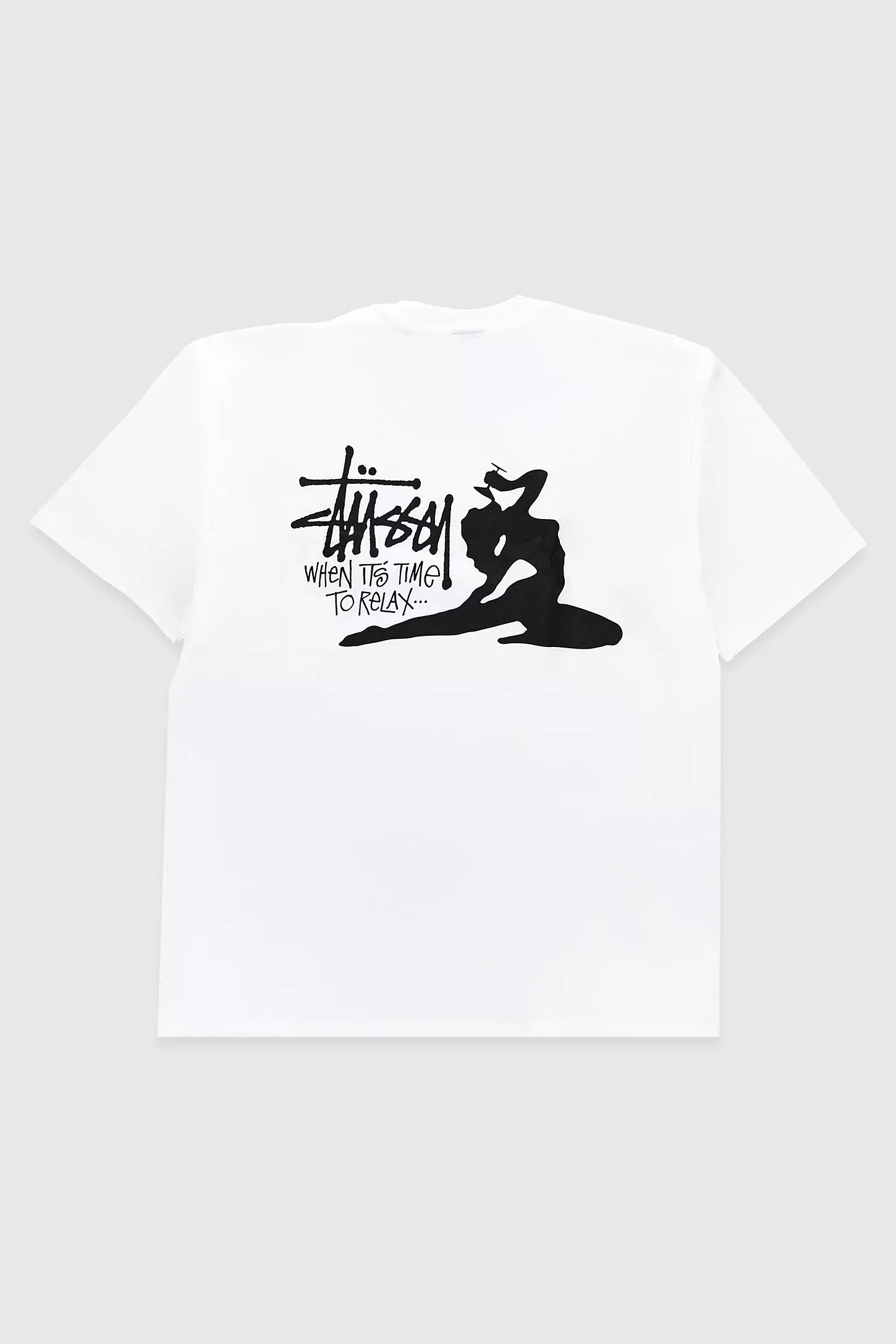 Stussy Relax Tee White T Shirt