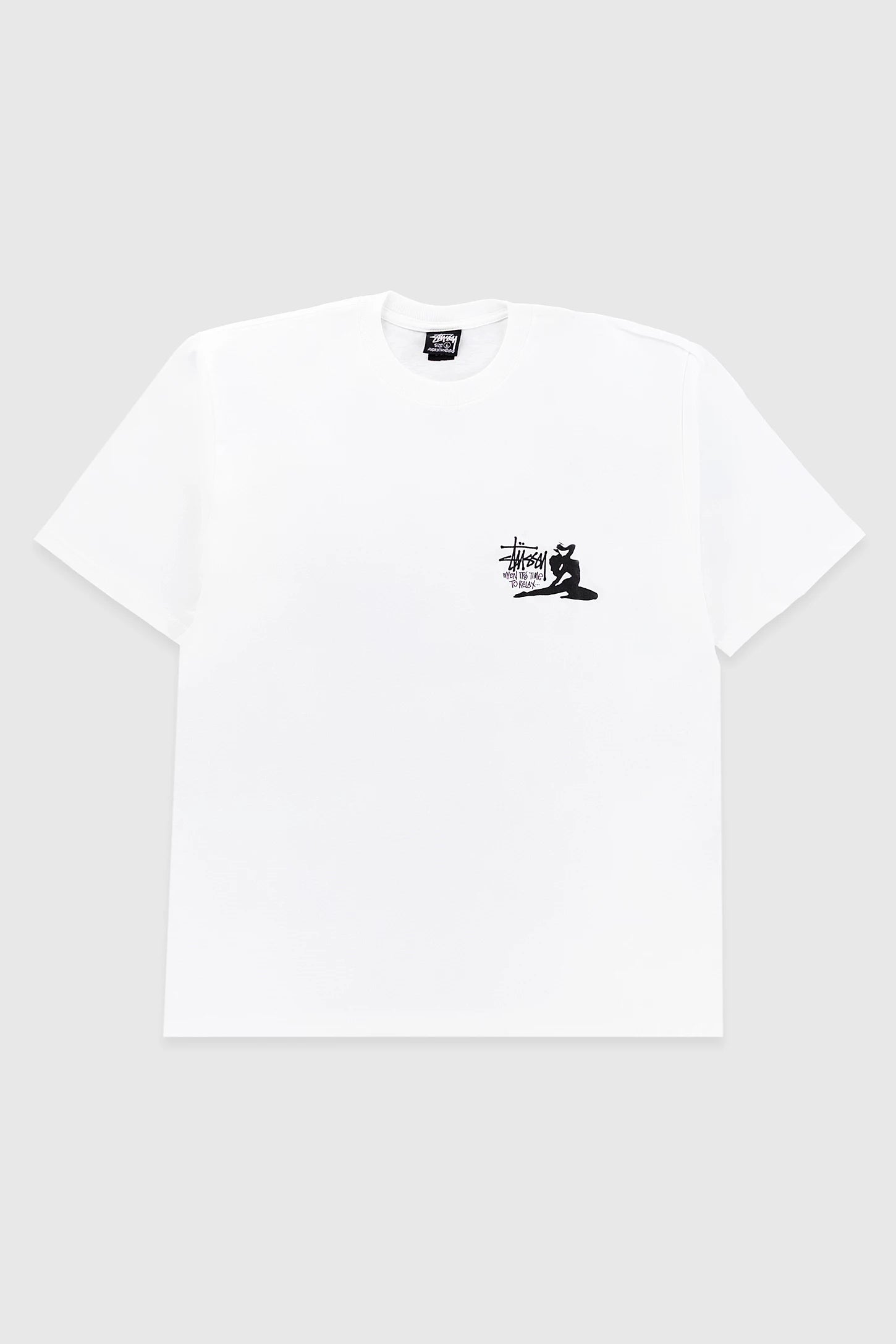 Stussy Relax Tee White T Shirt