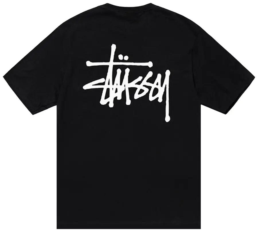 Stussy Basic Pigment Dyed T-shirt In Black