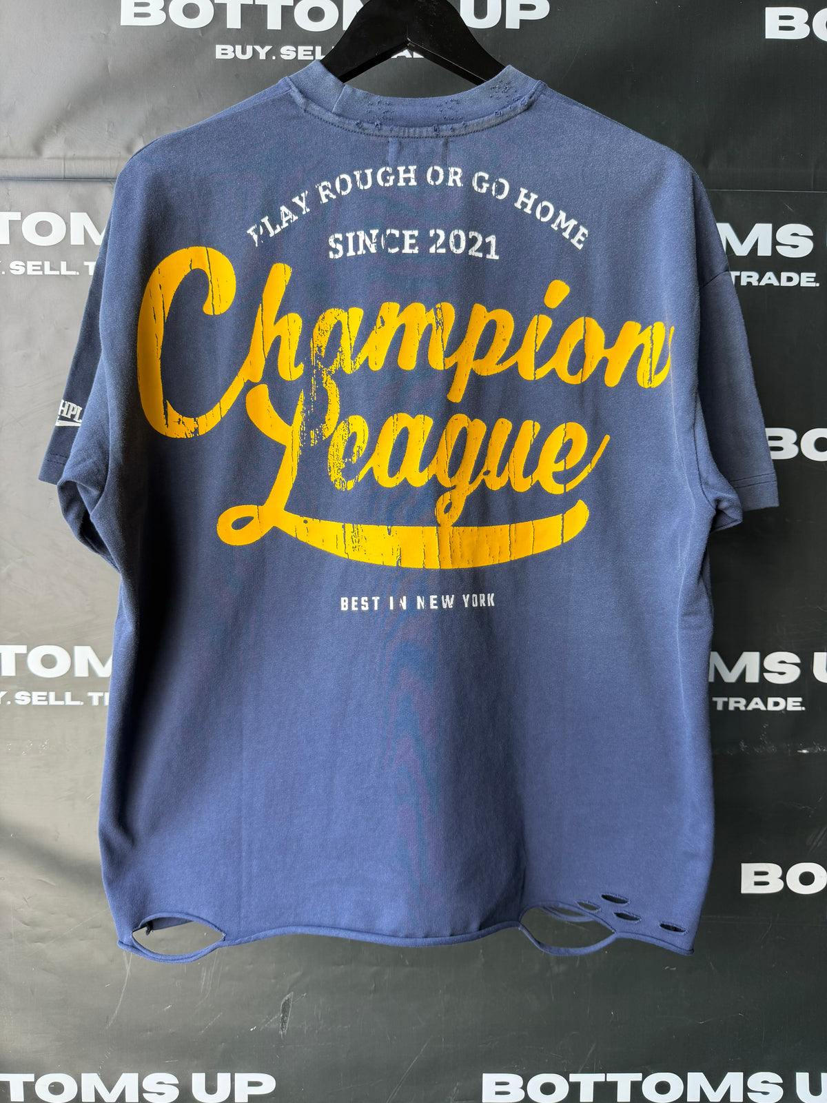 RoughPlay Cheerleader Short Sleeve T-Shirt In Navy