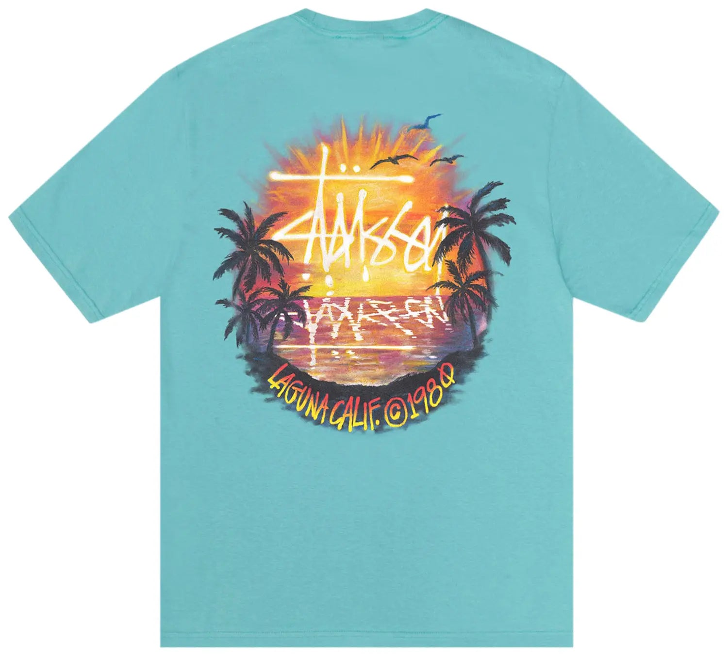 Stussy Basic T-Shirt In Ocean Blue