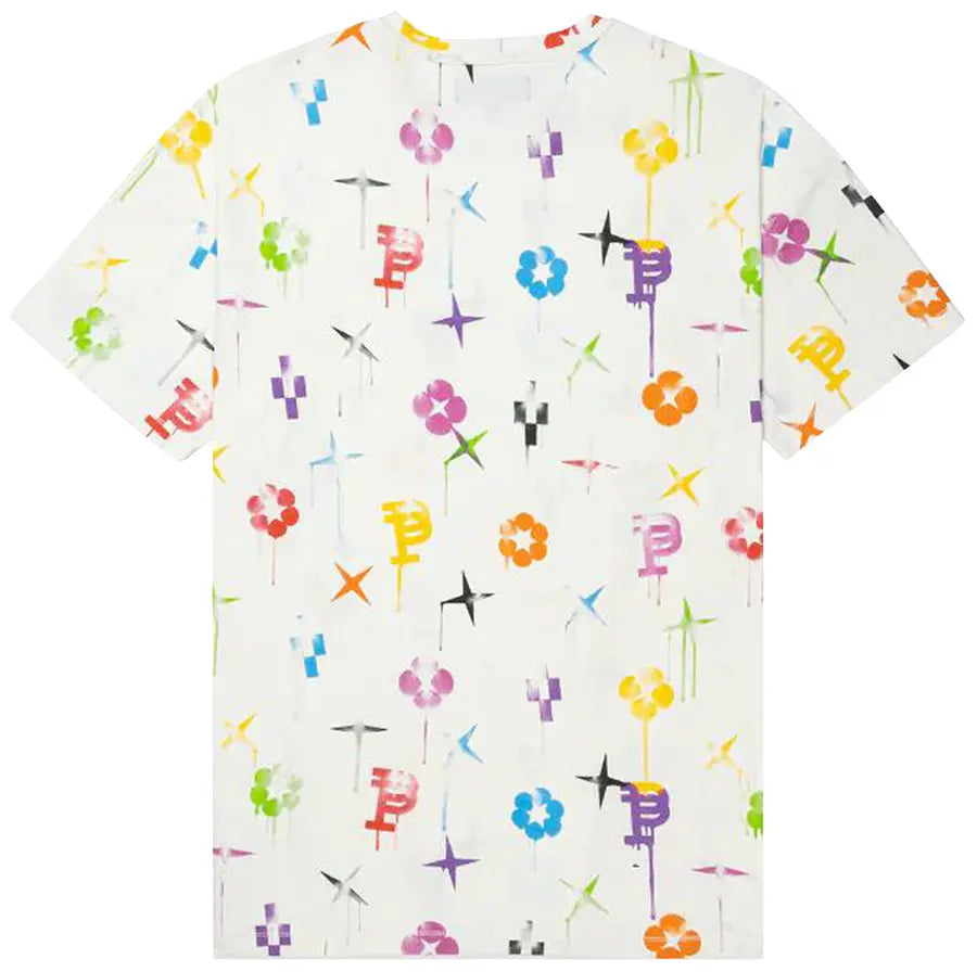 Purple Brand Inside Out SS Tee Coconut Milk Painted Monogram T Shirt
