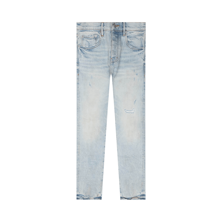 Purple Brand Skinny Fade Distressed Jeans Light Indigo P001-SKZB325