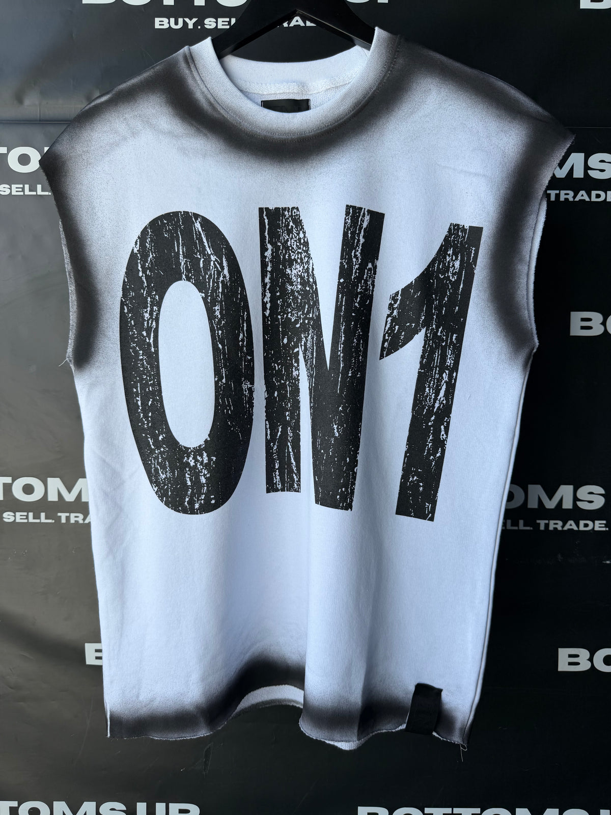 Rich Oni Hope My Ex Die Sleeveless T-Shirt In  White