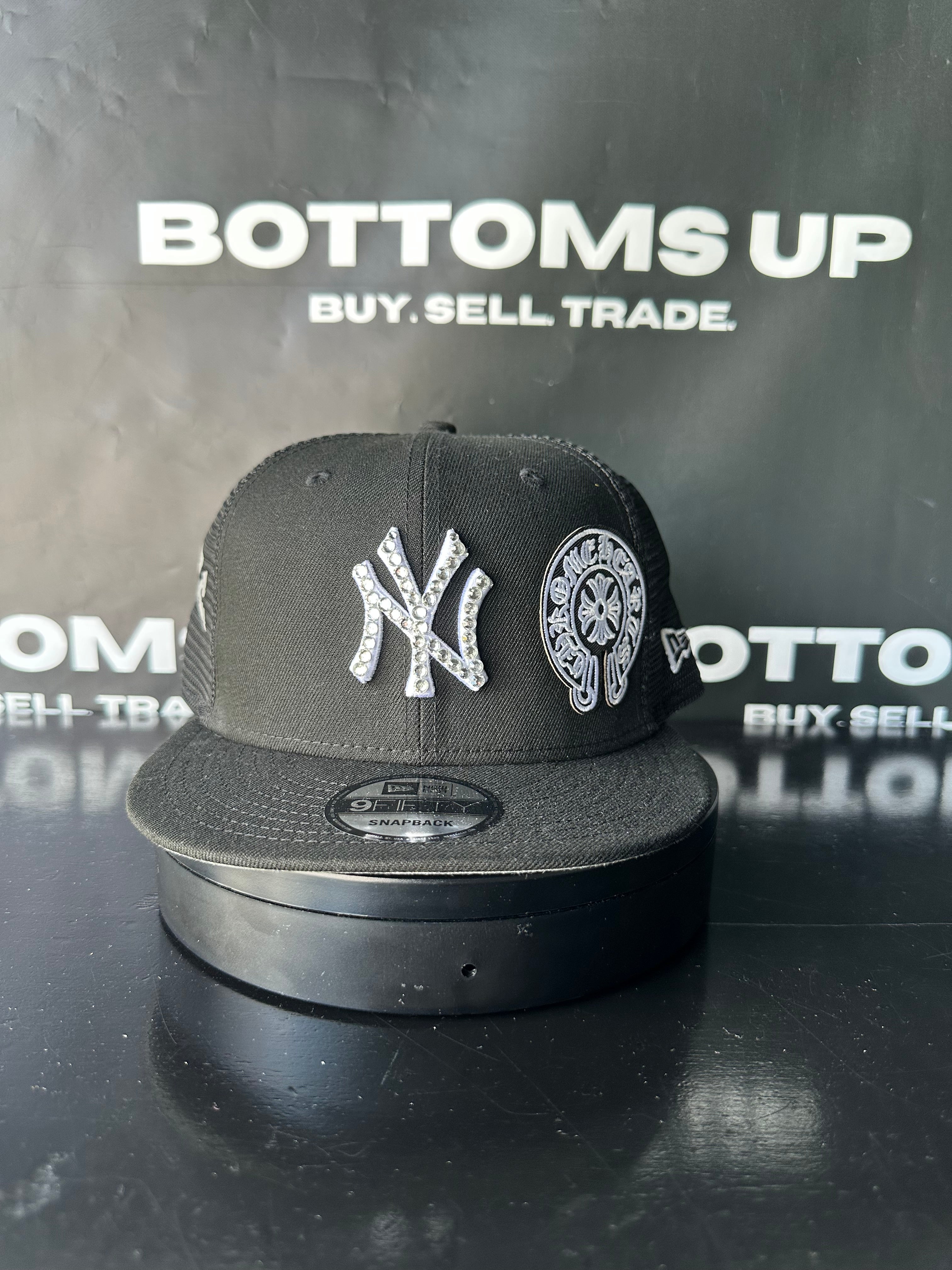 Polancaps: New York Yankees Black/White Chrome Hearts Patch 1 of 1 Hat