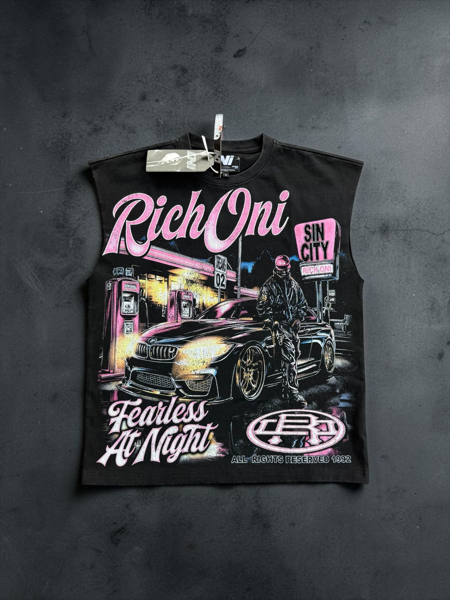 Rich Oni Sin City Fearless at Night Sleeveless Shirt