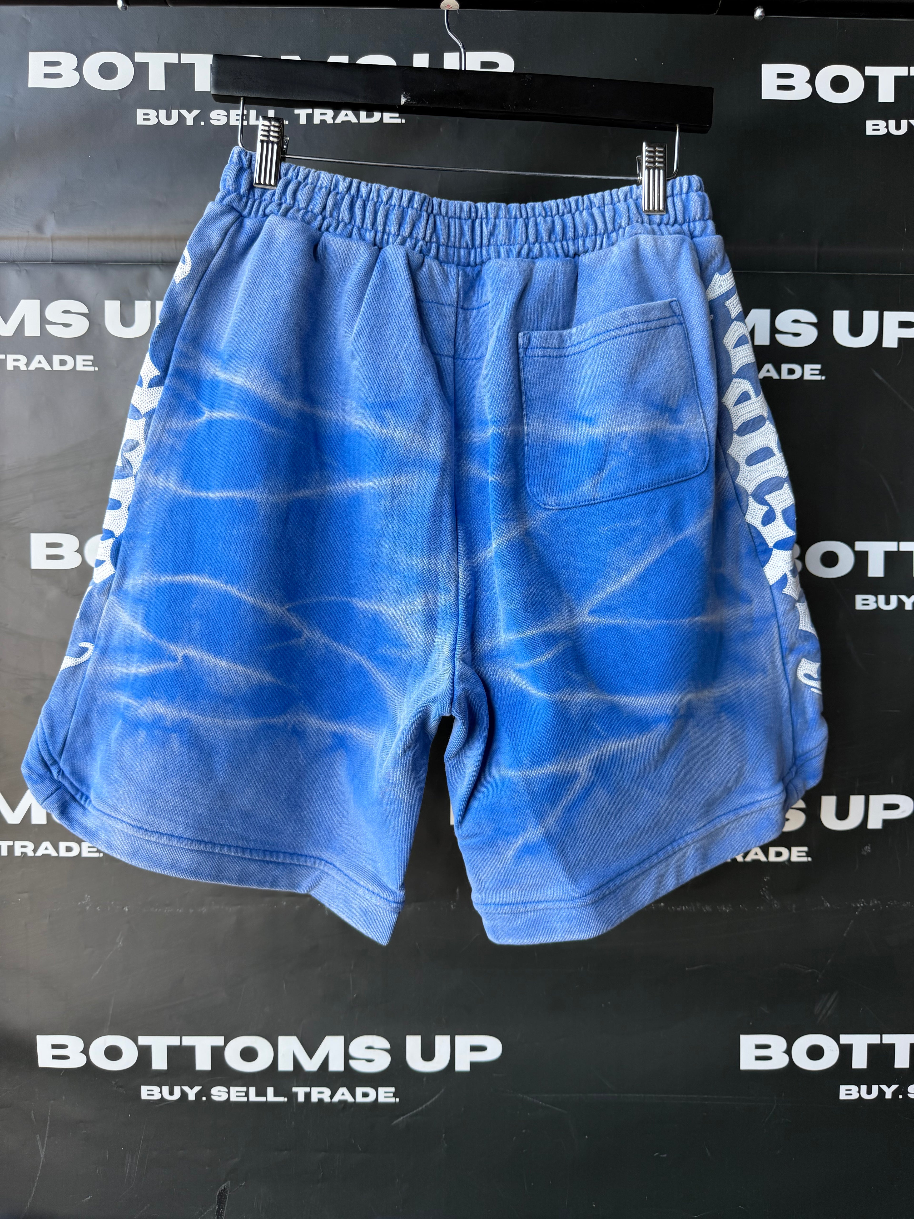 Godspeed Courtside Shorts In Blue Tie Dye
