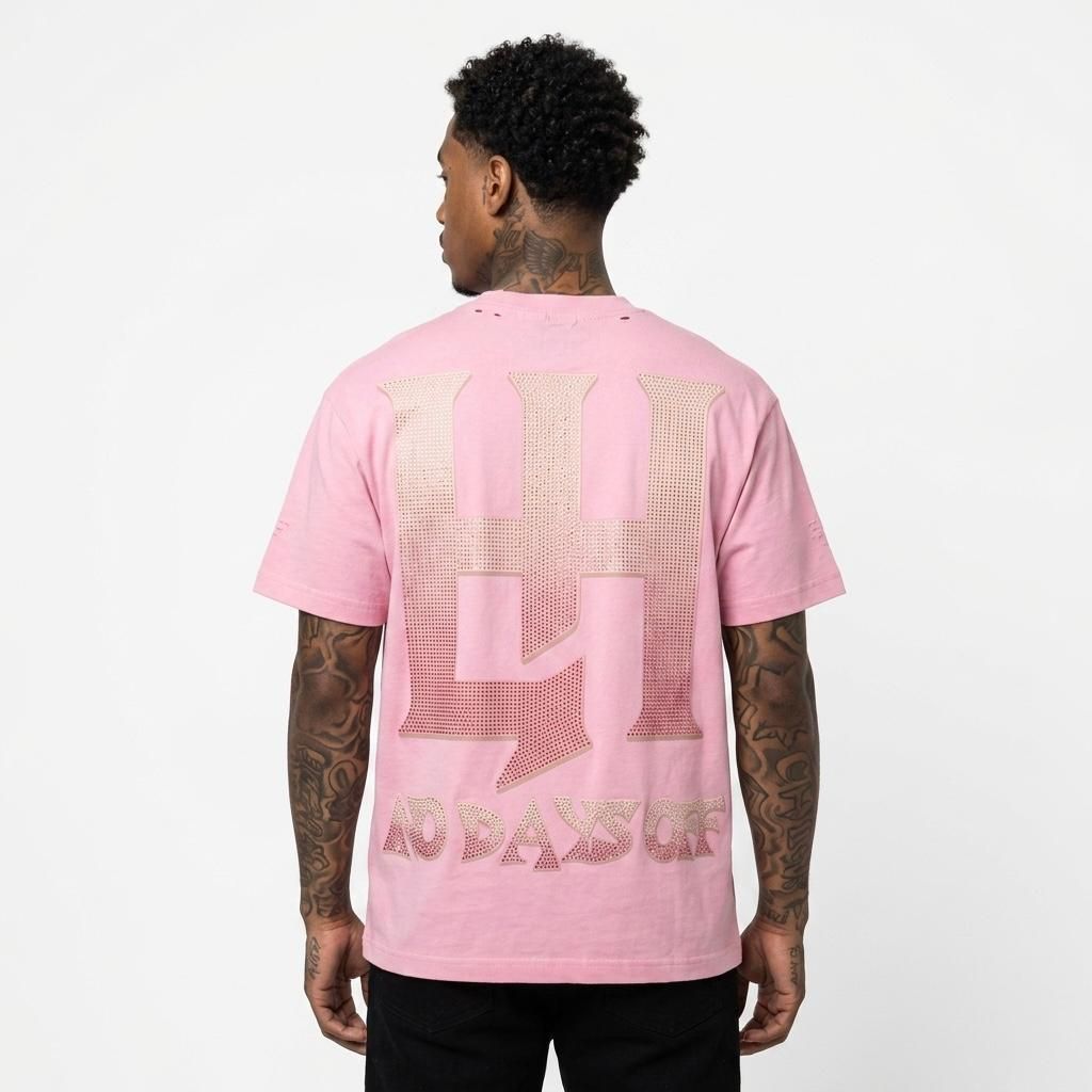 Life Hustlers Cry Me A River T-Shirt In Pink