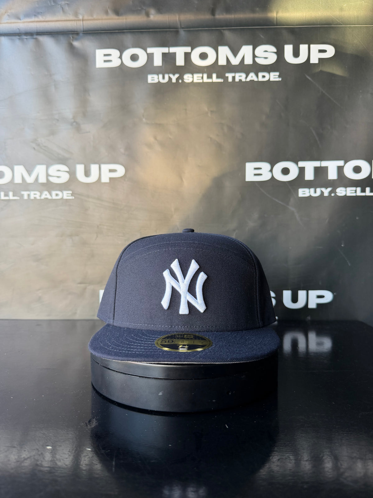 New York Yankees New Era 59FIFTY Split Panel Fitted In Navy/White - 1 of 1