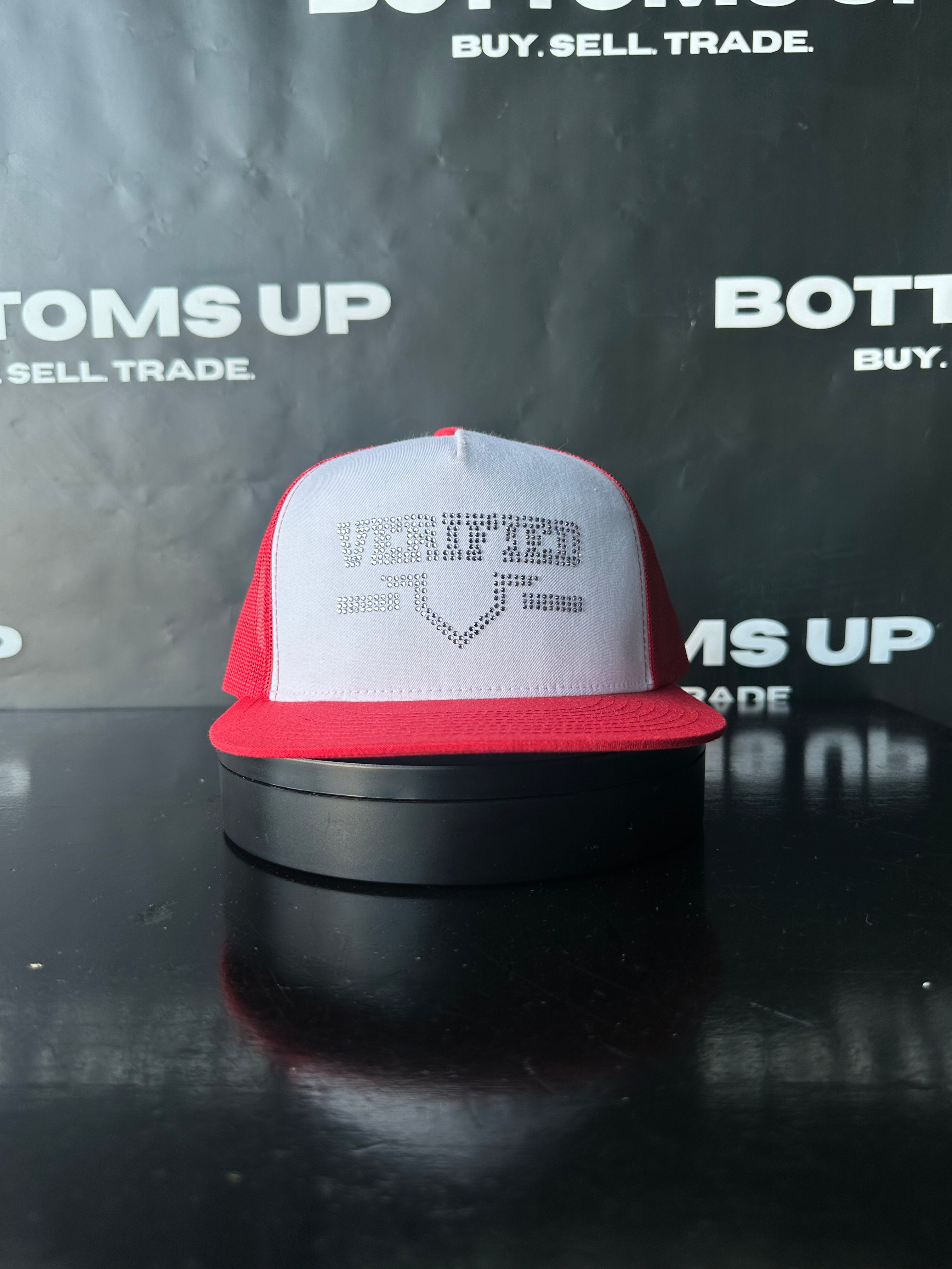 Verified Star Trucker Hat In Red & Silver