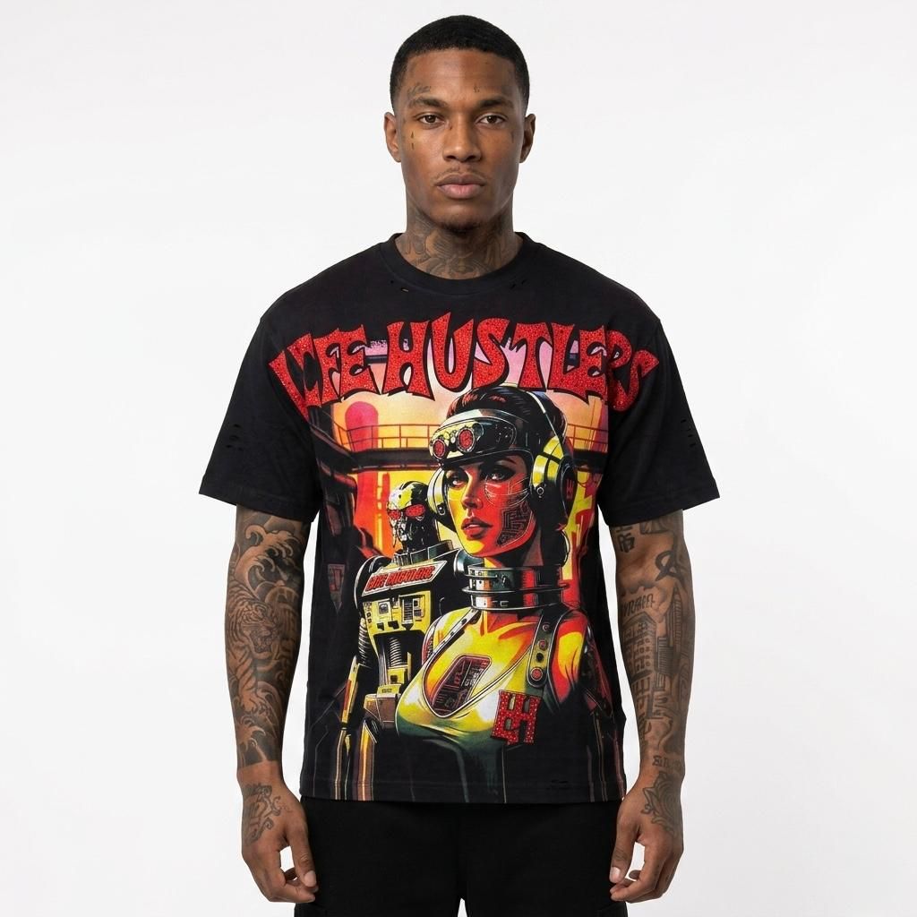 Life Hustlers Apocalypse T-Shirt In Black