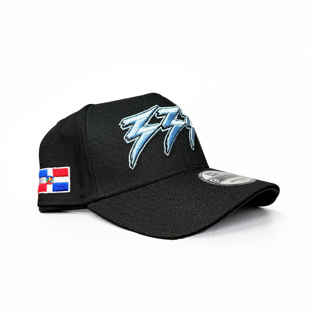 333 3Eyevision 9Forty Black/Sky Blue Snapback Hat