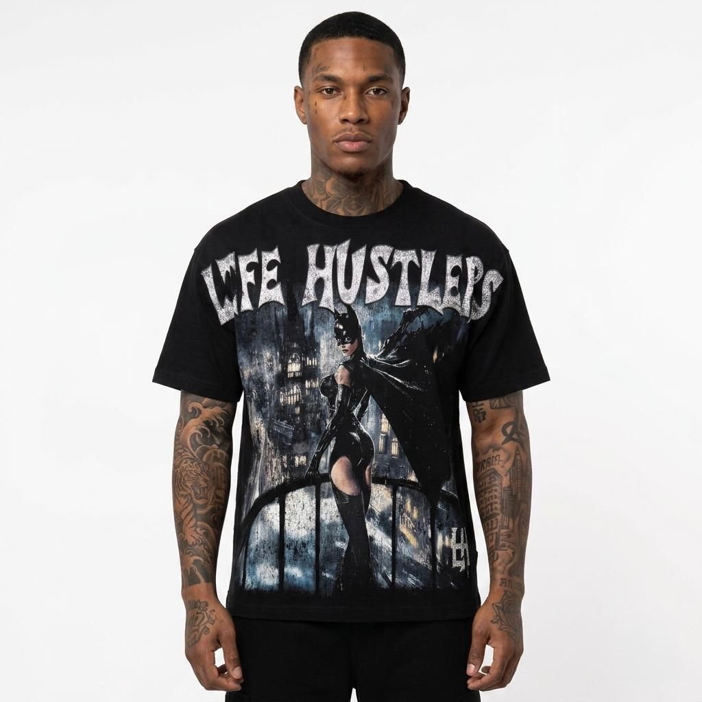 Life Hustlers Batgirl T-Shirt In Black
