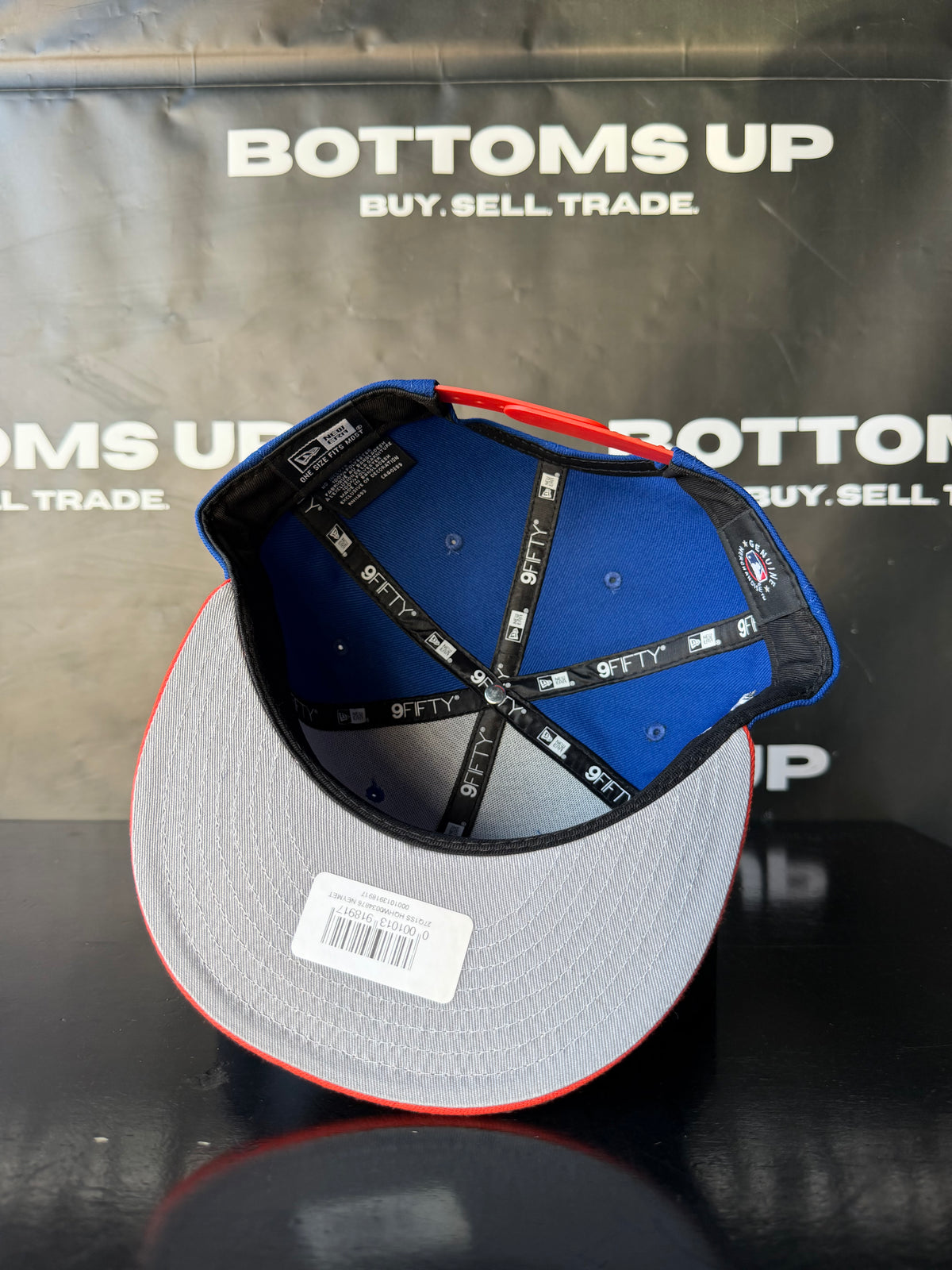 New York Mets New Era 9Fifty Snapback Hat In Blue / Orange