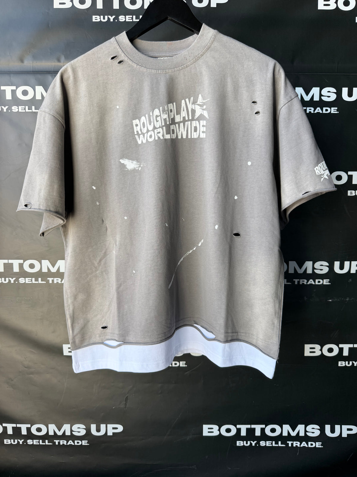 RoughPlay Vintage Double Grey/White T Shirt
