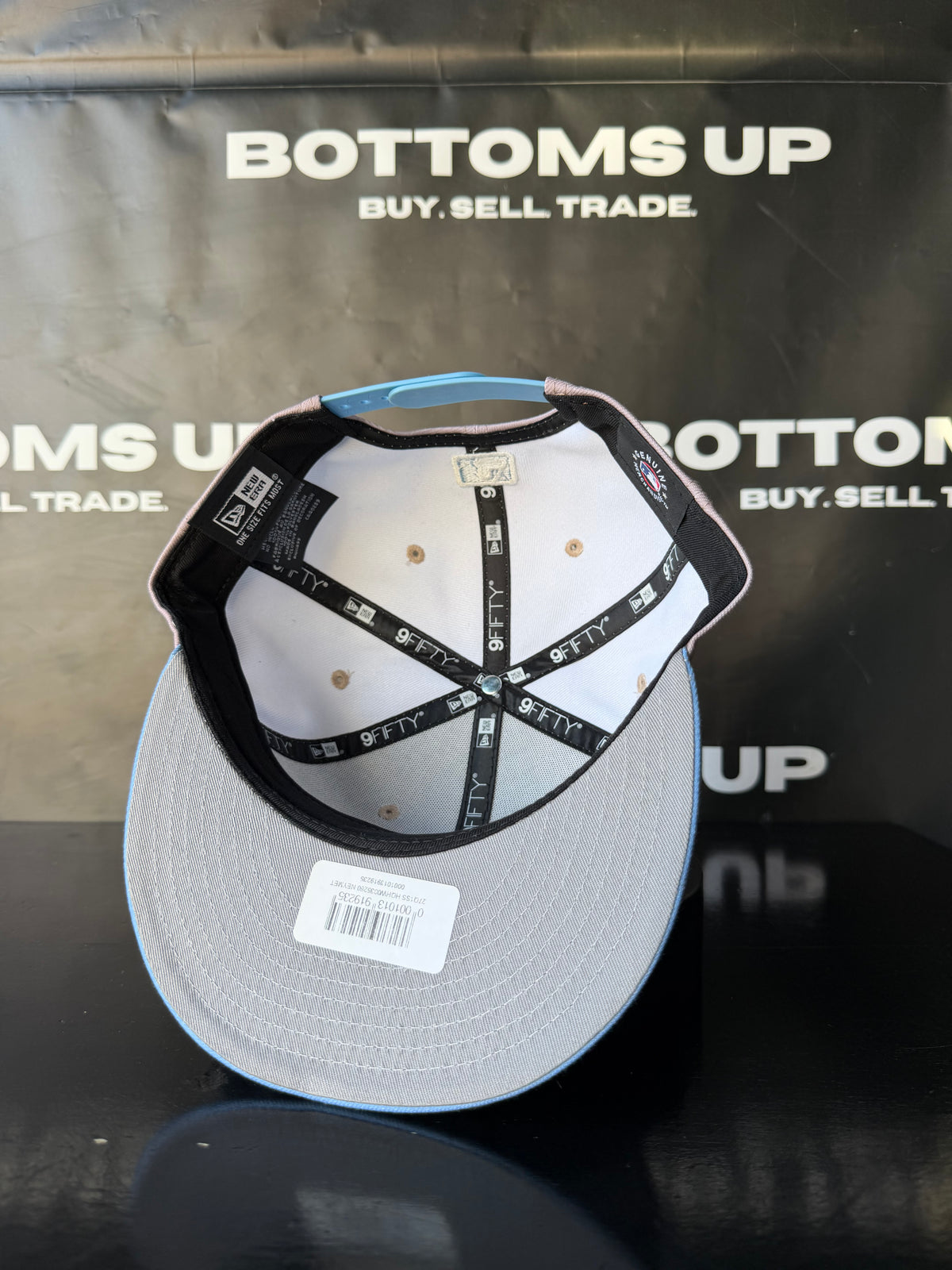 New York Mets New Era 9FIFTY Snapback Hat In Grey / Blue
