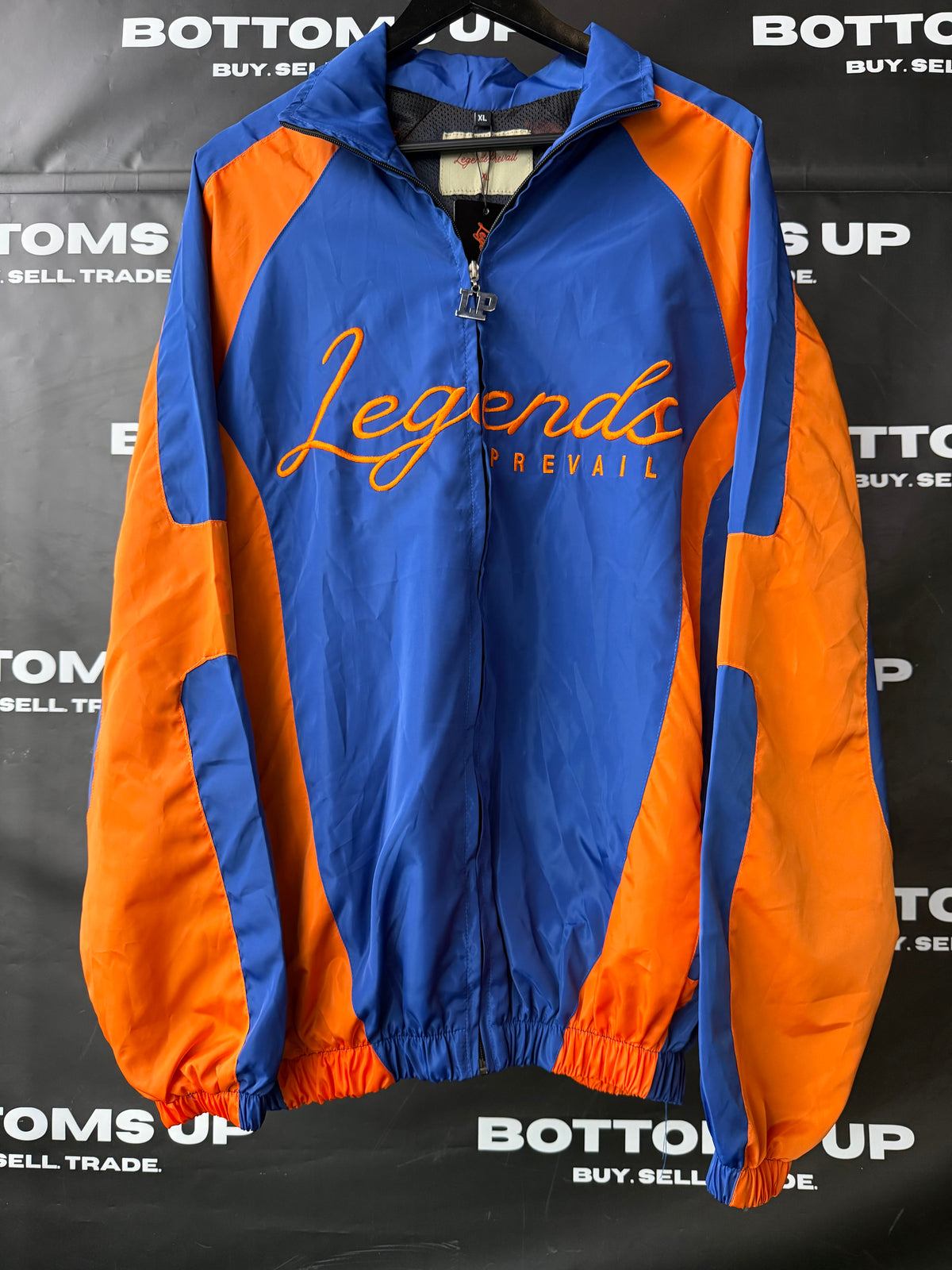 Legends Prevail Windbreaker Set In Blue & Orange (New York Knicks)