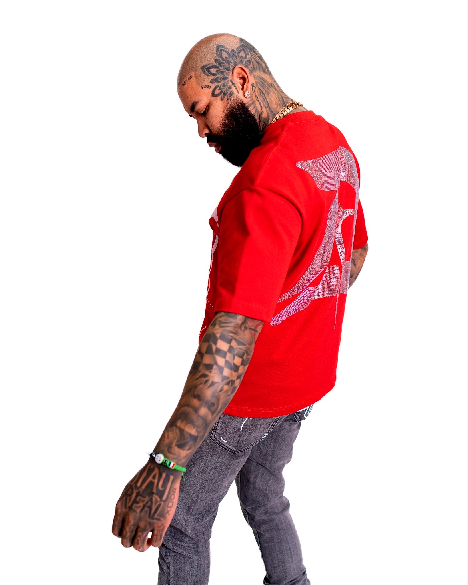 Digital Human Error T-Shirt In Red