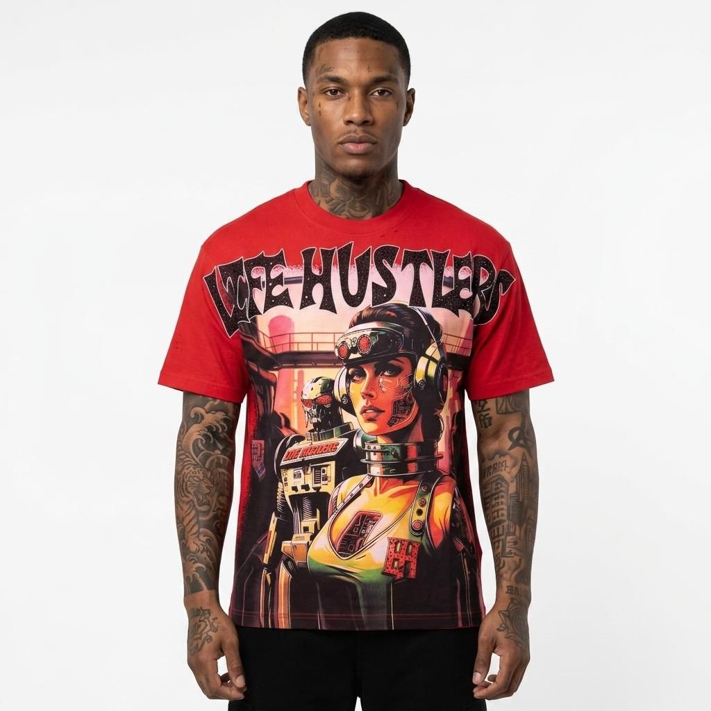 Life Hustlers Apocalypse T-Shirt In Red
