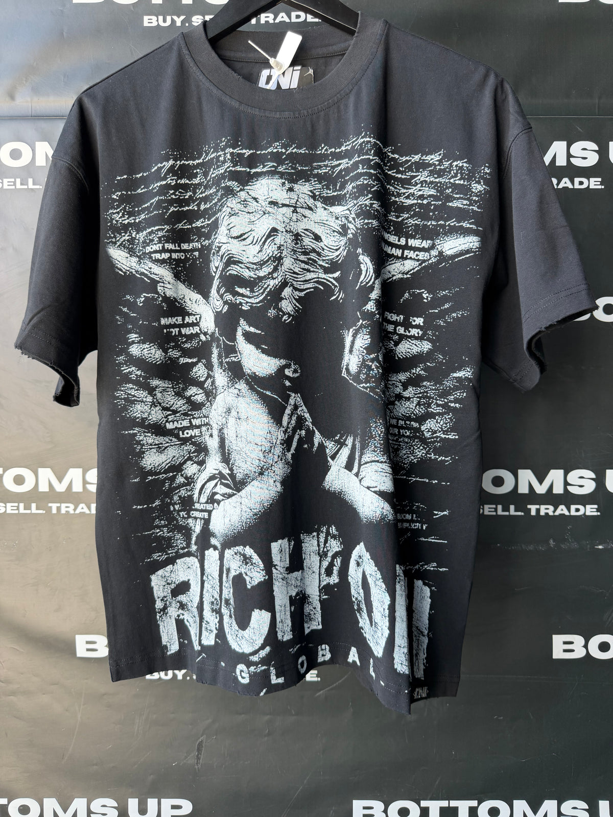 Rich Oni Angel Global T-Shirt In Black