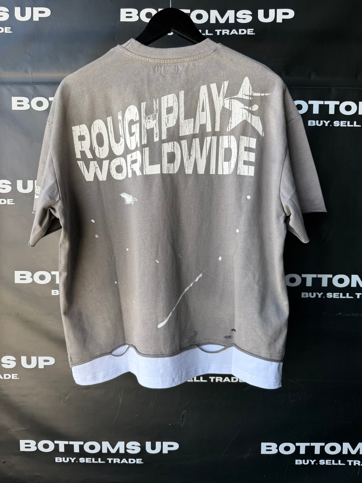RoughPlay Vintage Double Grey/White T Shirt