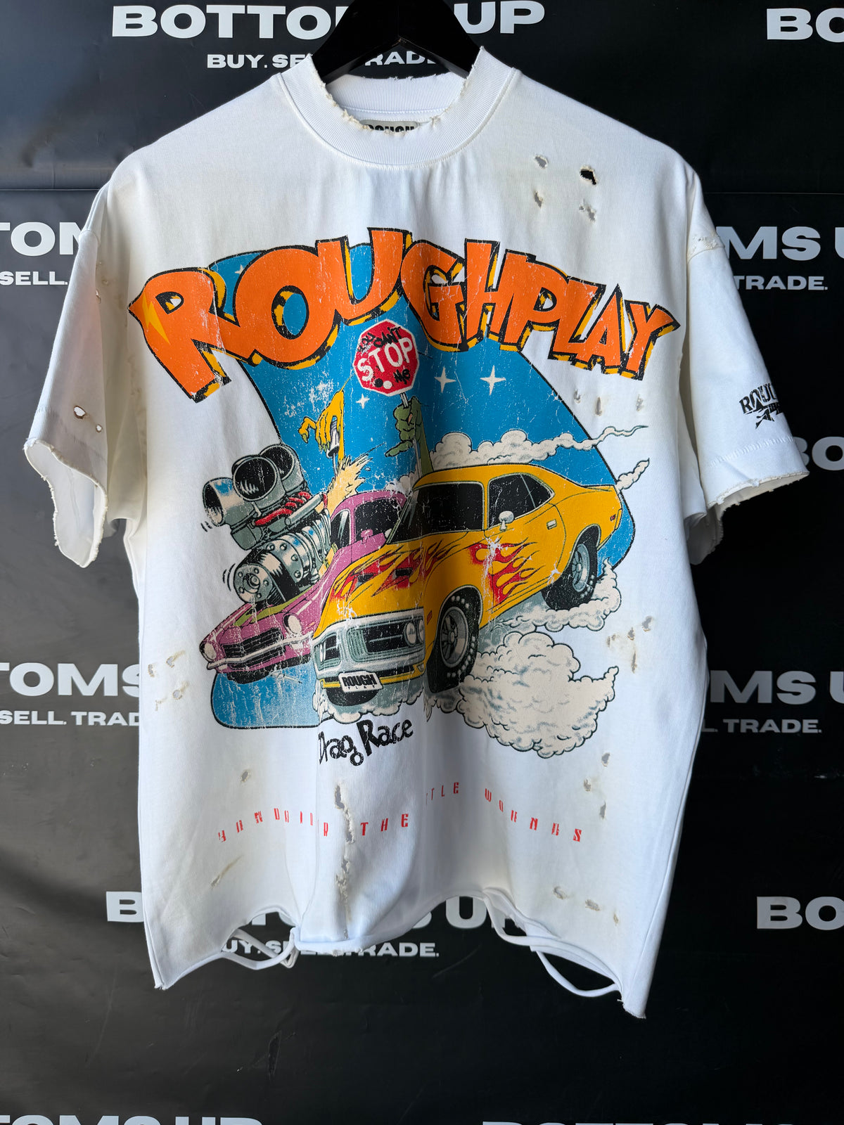 RoughPlay Drag Race White T Shirt