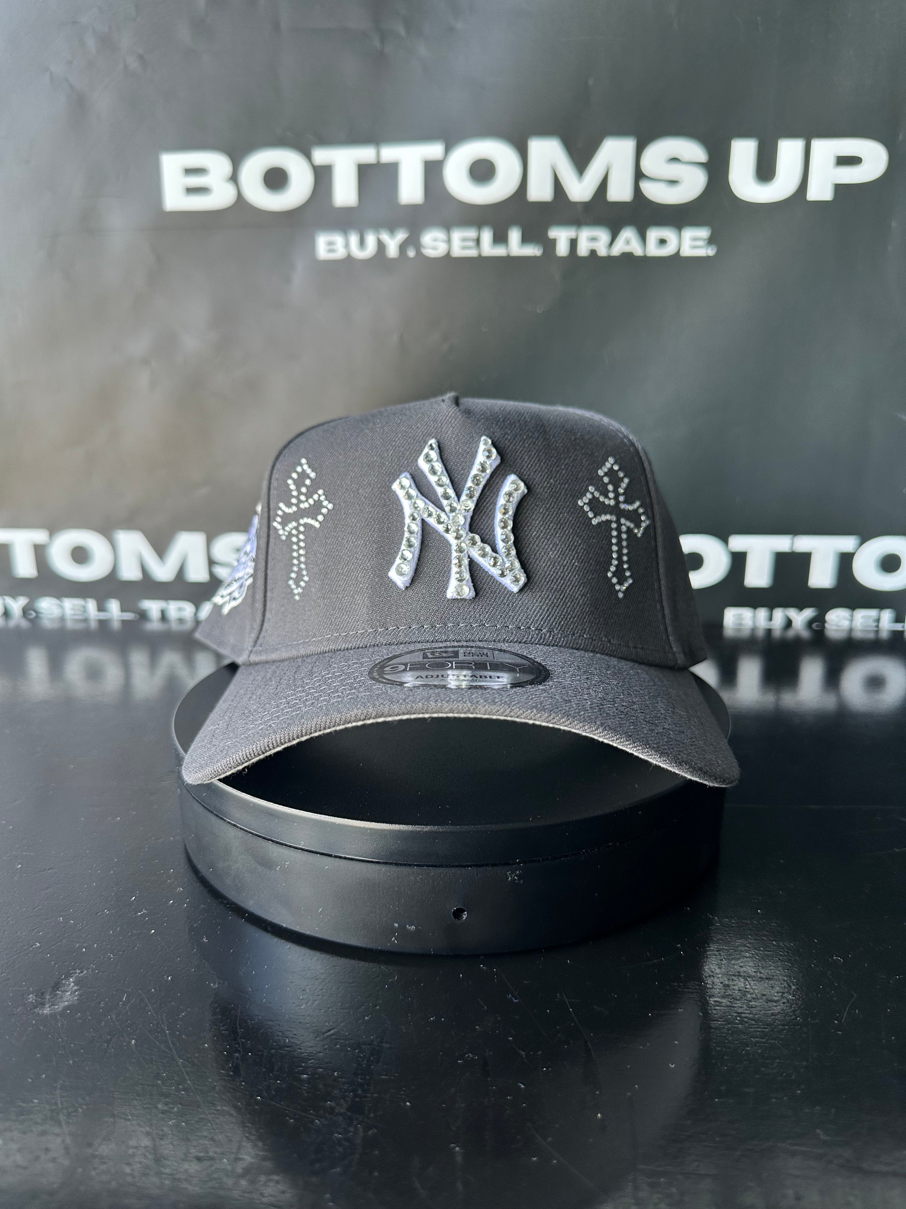 Polancaps: New York Yankees Gray Double Cross 1999 World Series Patch 1 of 1 Hat