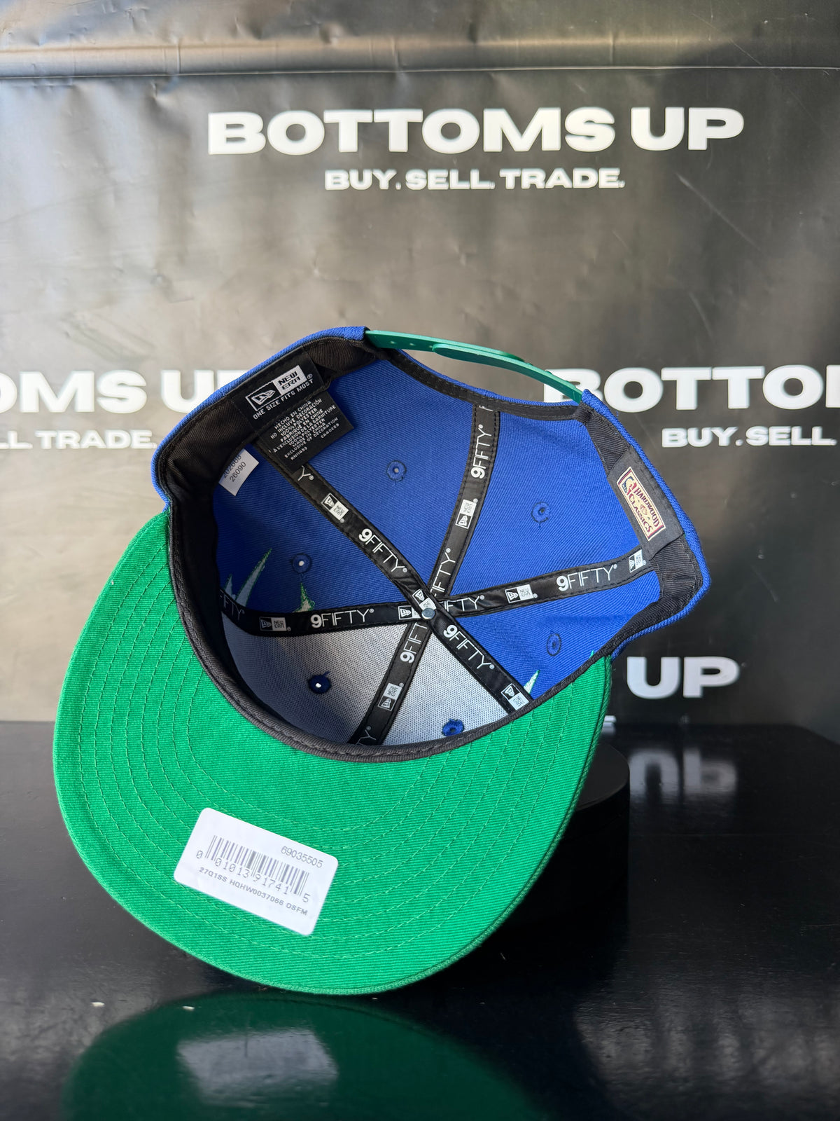 Dallas Mavericks New Era 9FIFTY Lightning Snapback Hat Blue & Green