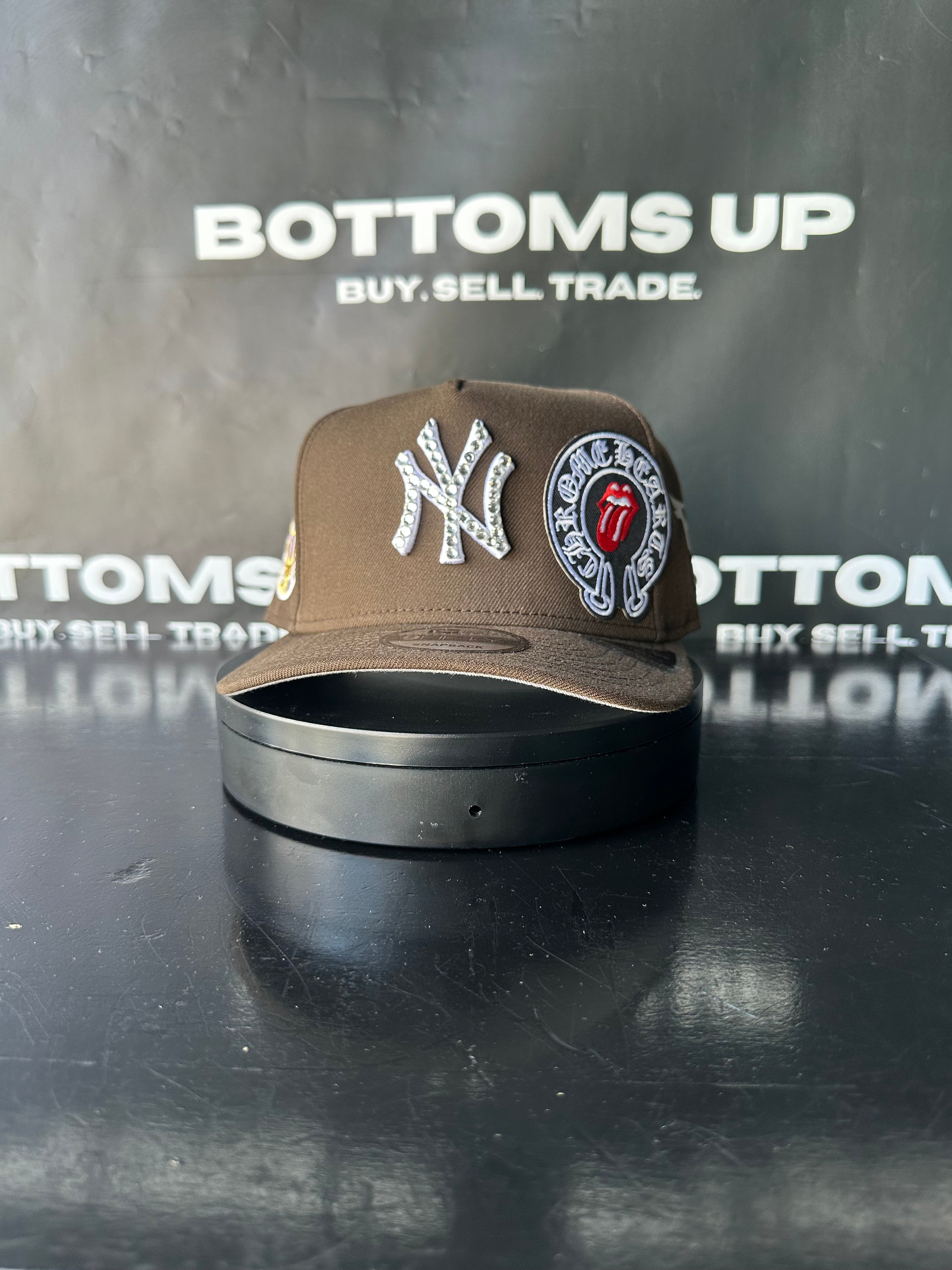 Polancaps: New York Yankees Brown Chrome Hearts Patch 1 of 1 Hat