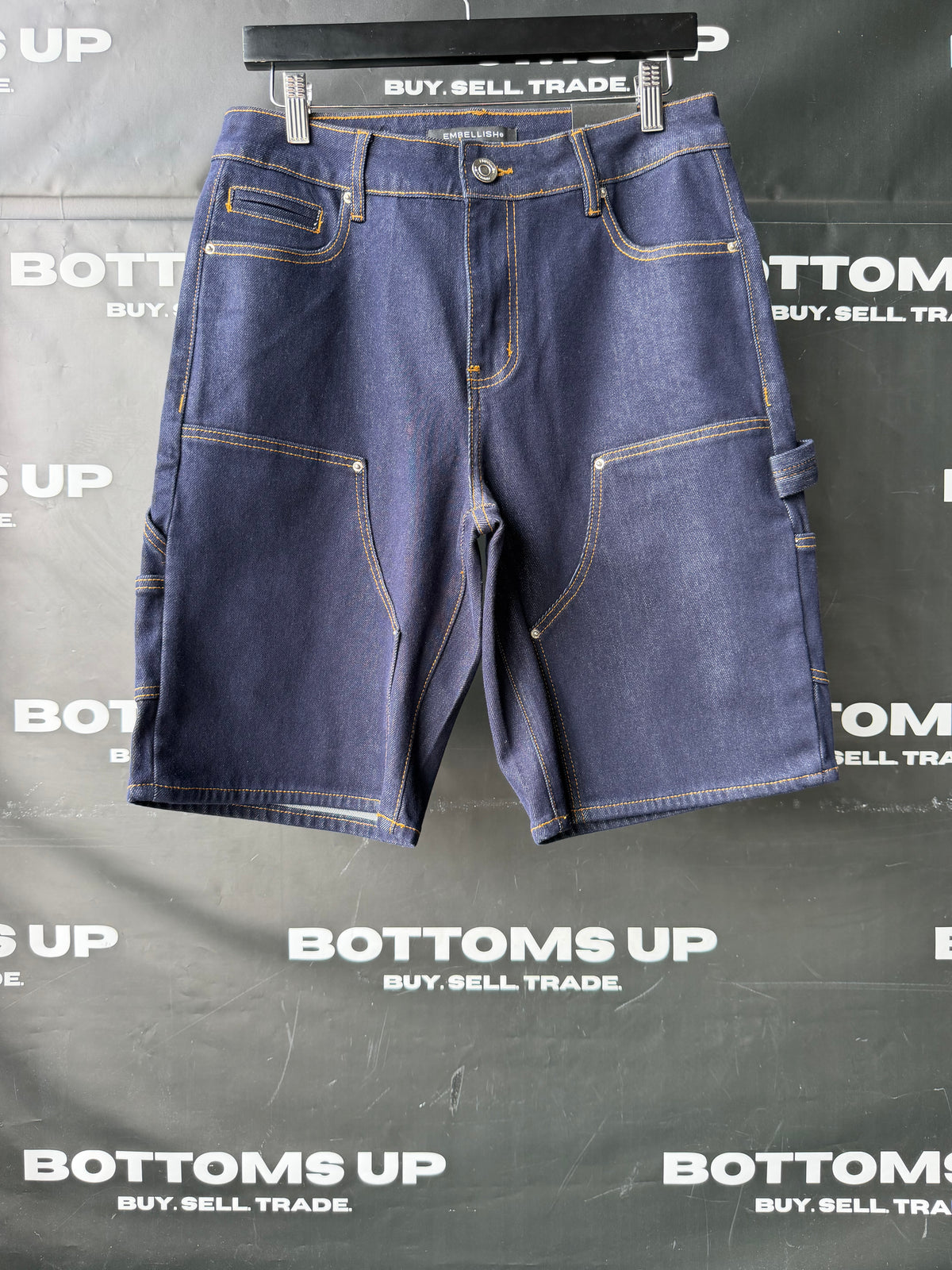 Embellish Denim Shorts