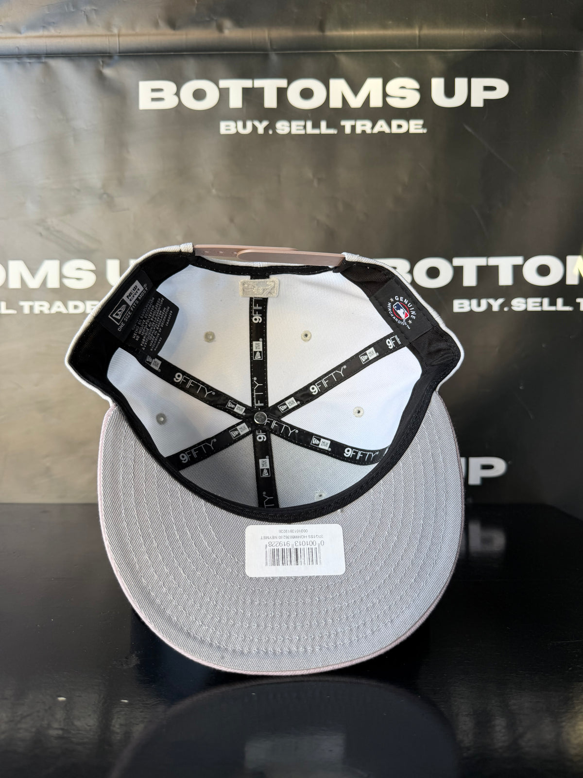New York Mets New Era 9FIFTY Snapback Hat In Grey / Pale Mauve