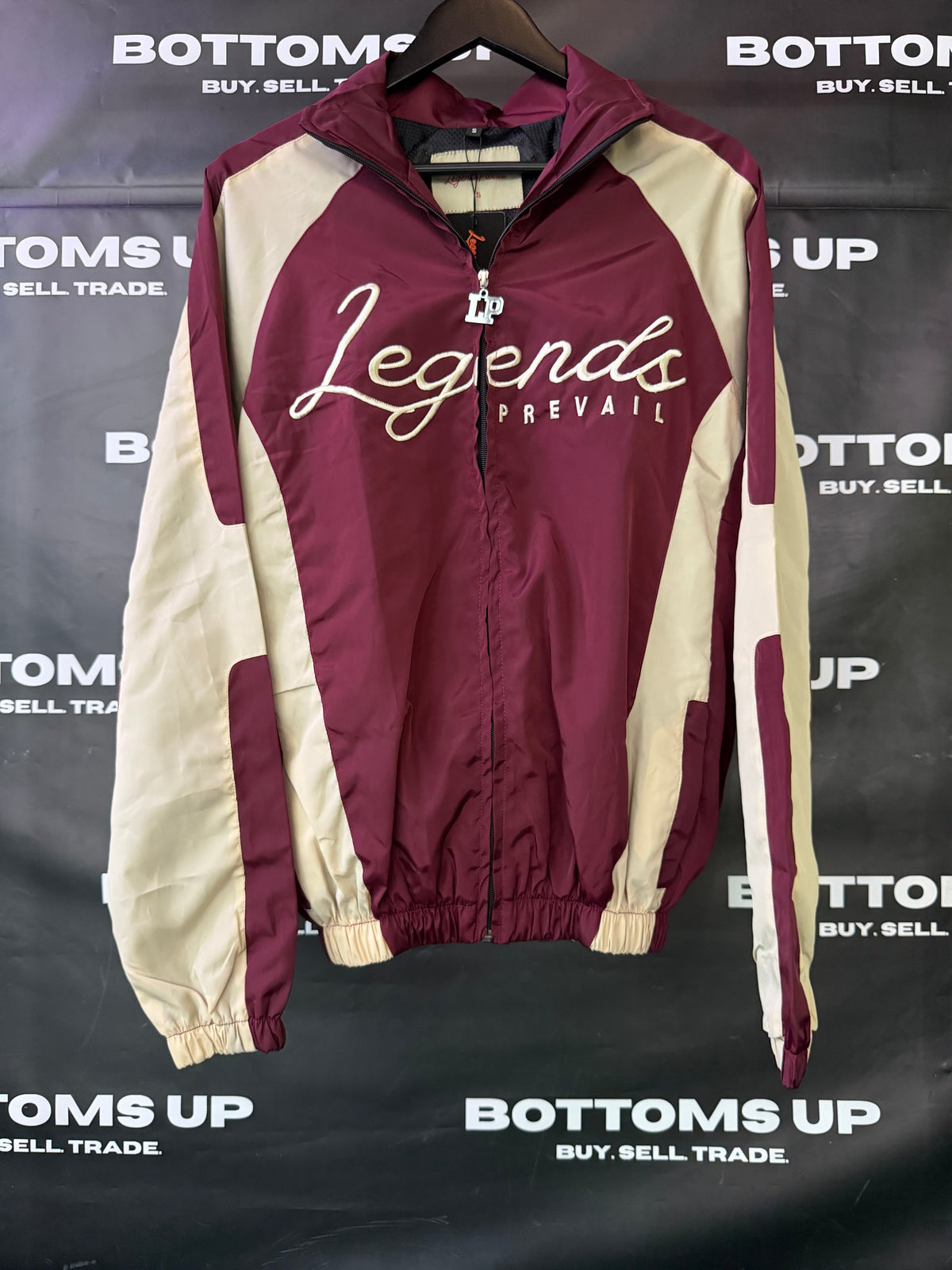Legends Prevail Windbreaker Set In Burgundy