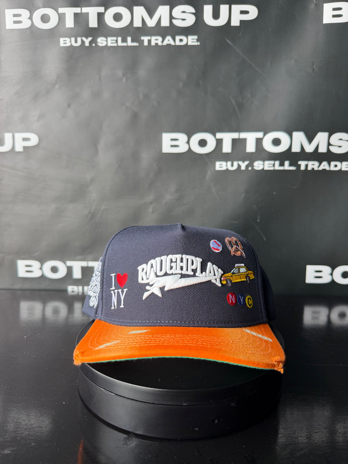 RoughPlay Navy/Orange Snapback Hat