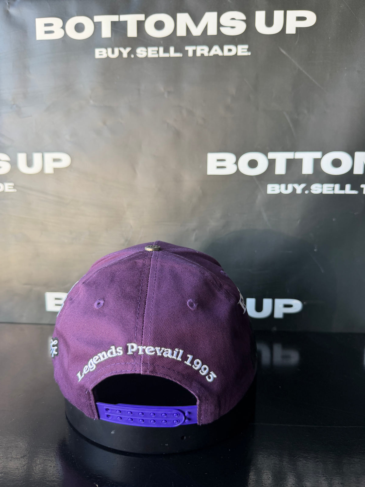 Legends Prevail Prevail Snapback Hat in Eggplant