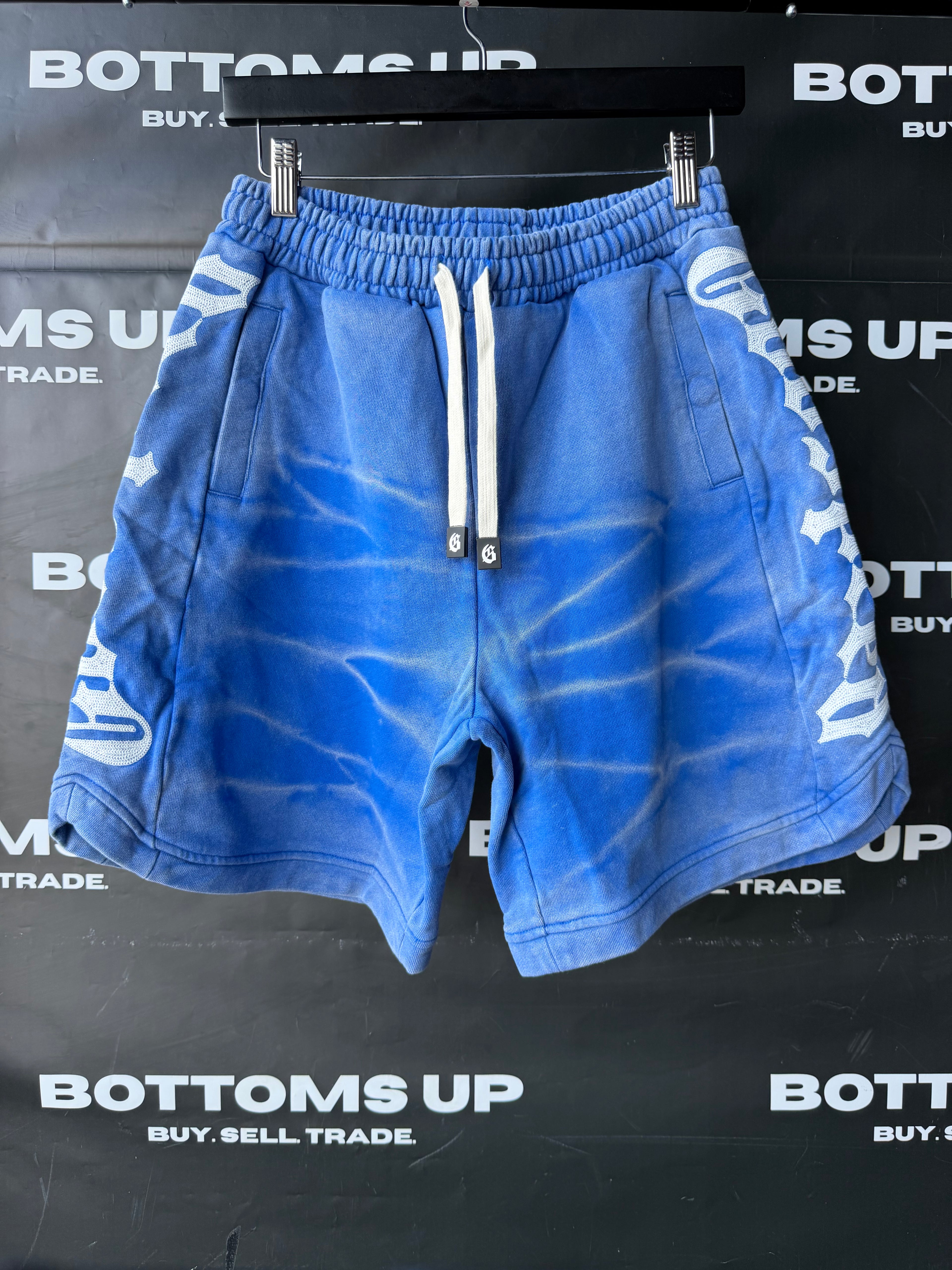 Godspeed Courtside Shorts In Blue Tie Dye