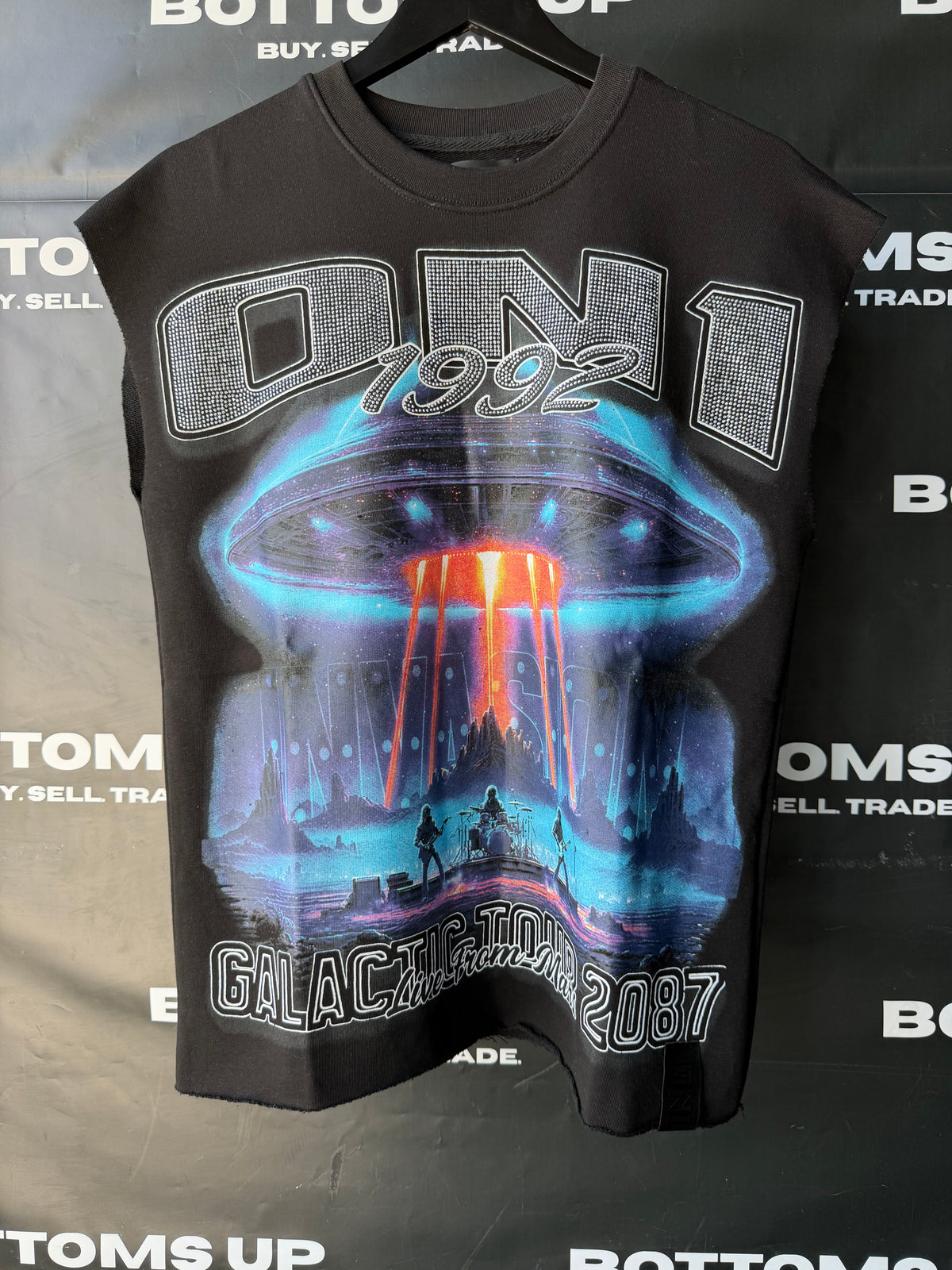 Rich Oni Galactic 2087 Sleeveless T-Shirt In Black