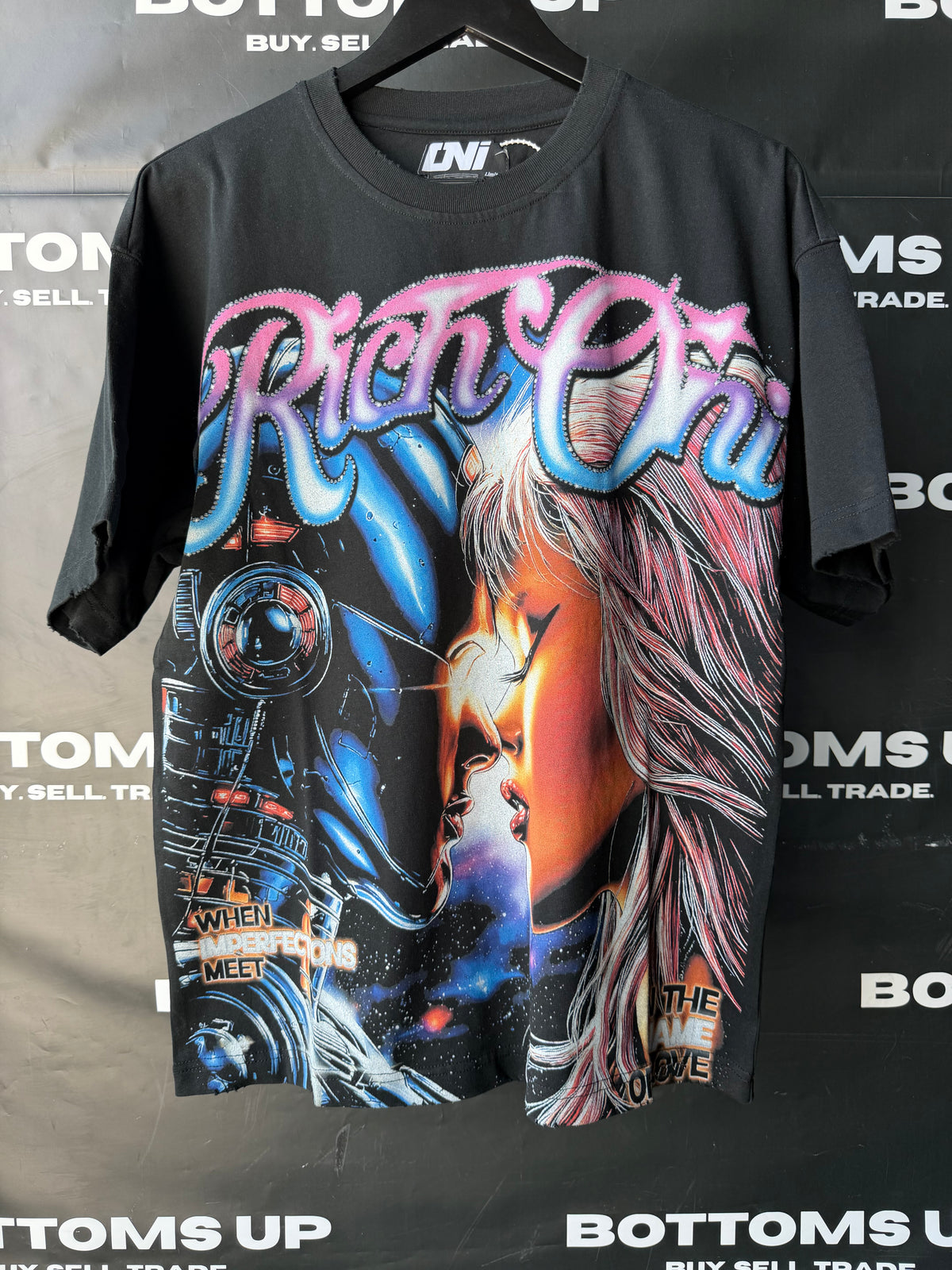 Rich Oni Temptation Graphic T-Shirt In Black