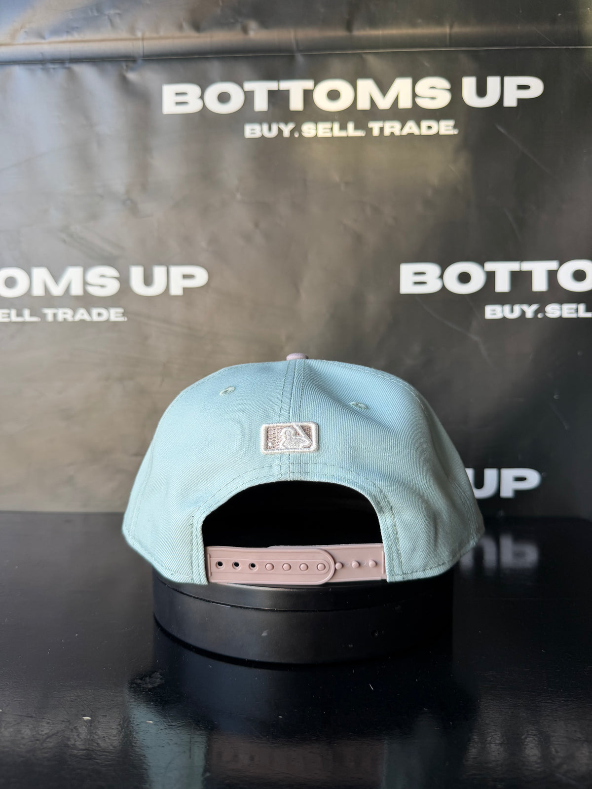 New York Mets New Era 9FIFTY Snapback Hat In Mint / Pale Mauve