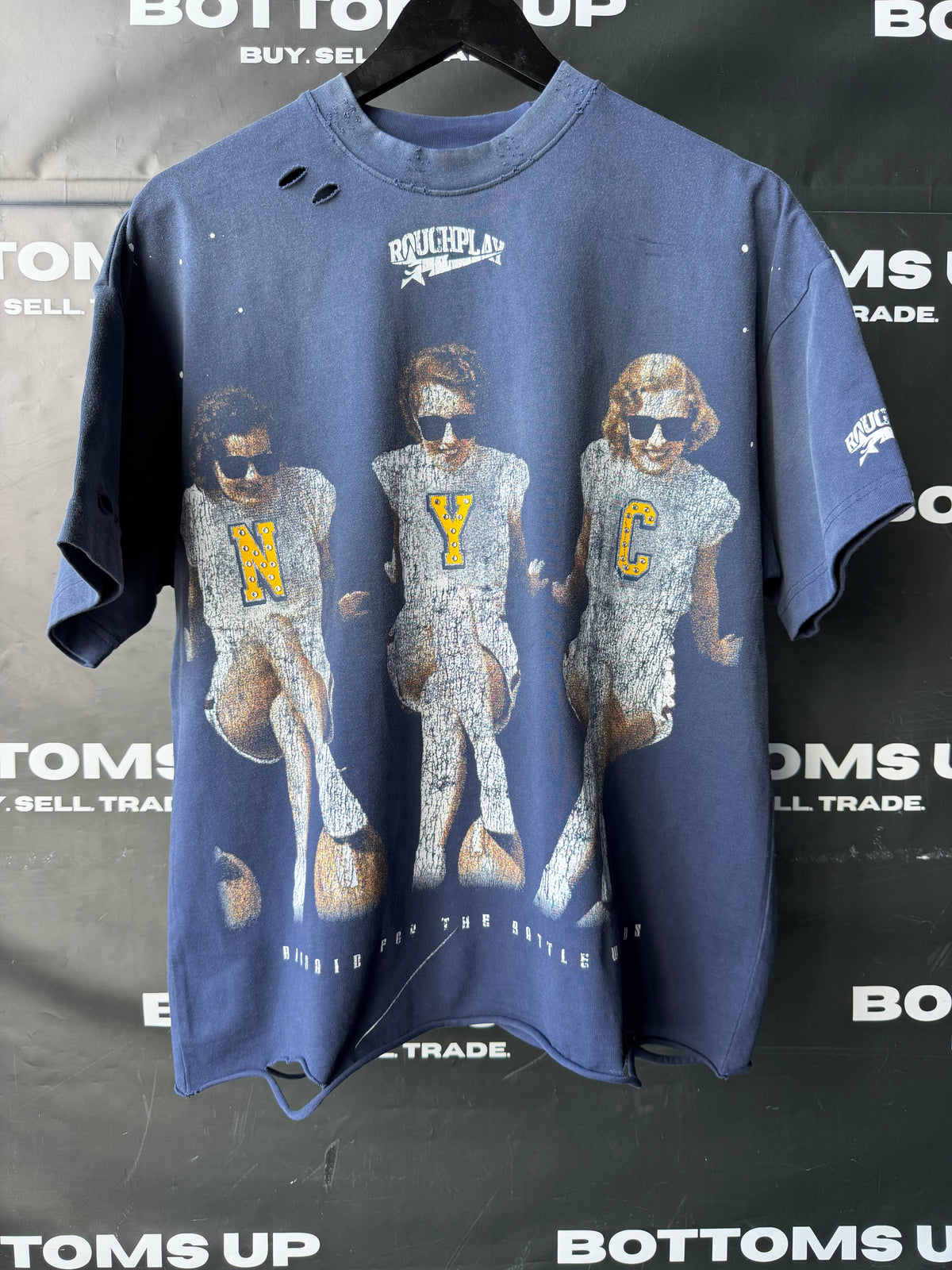 RoughPlay Cheerleader Short Sleeve T-Shirt In Navy