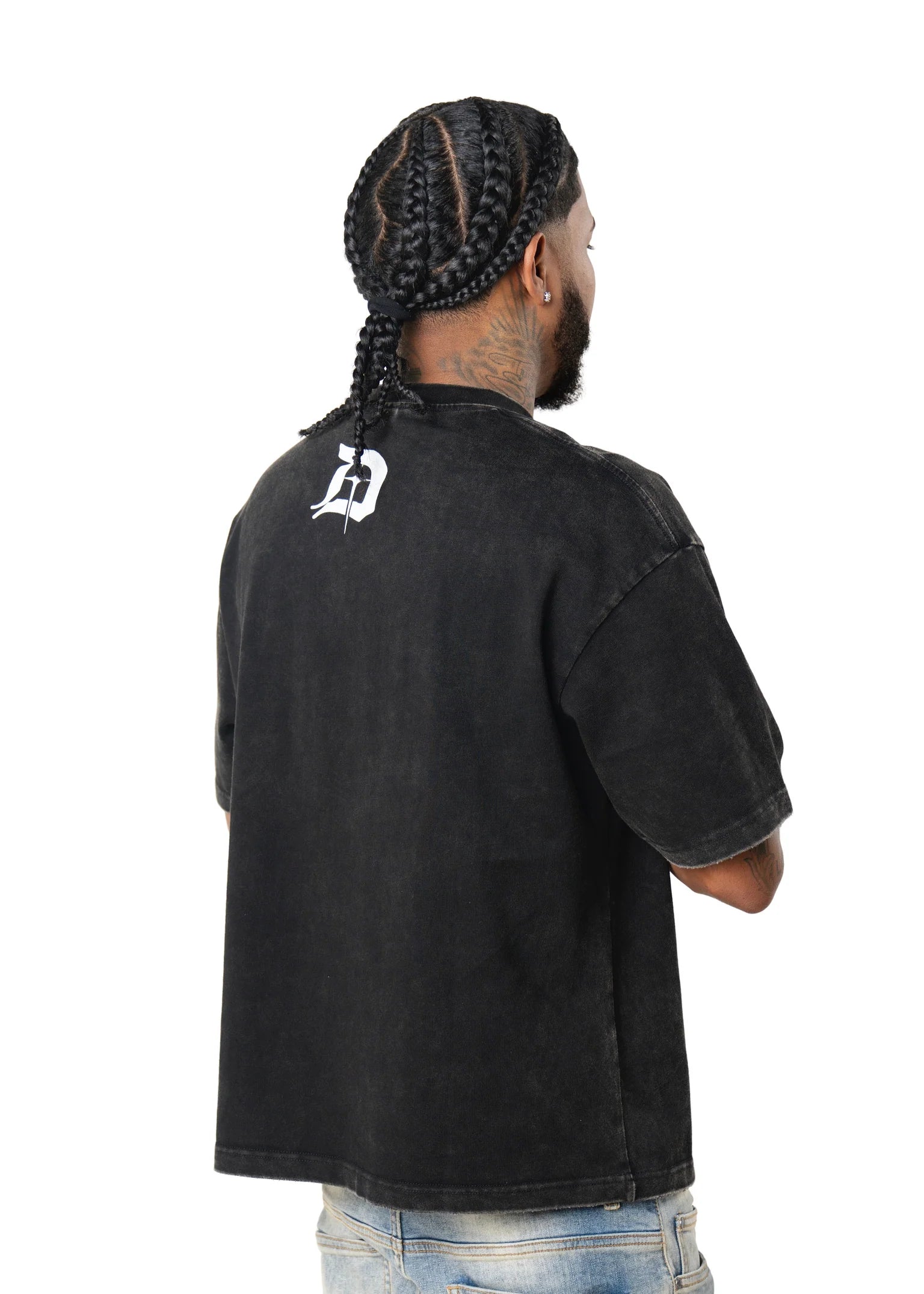 Digital Wild Cherry Black T Shirt