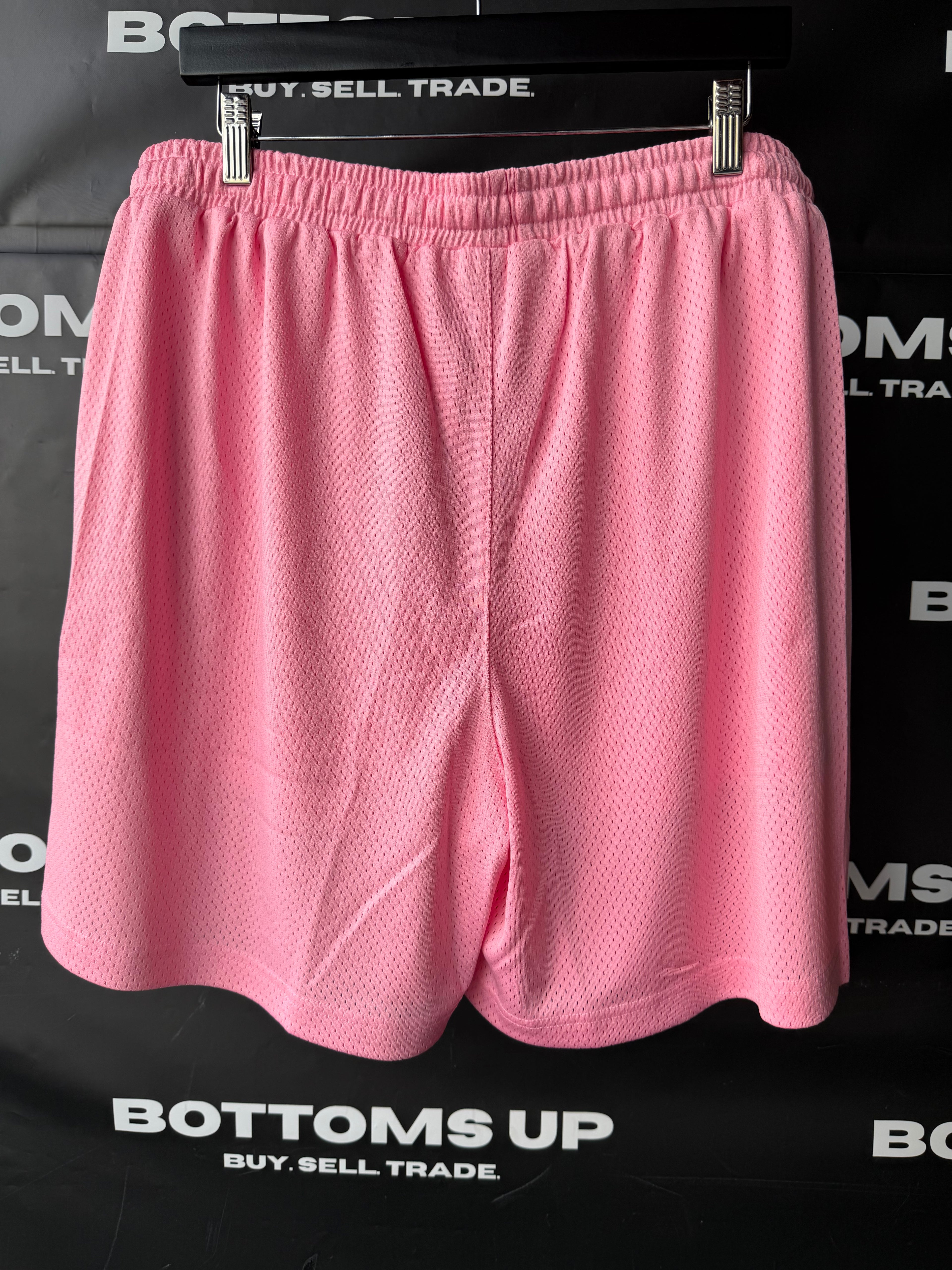 Verified Star Signature Shorts With Rhinestones In Pink