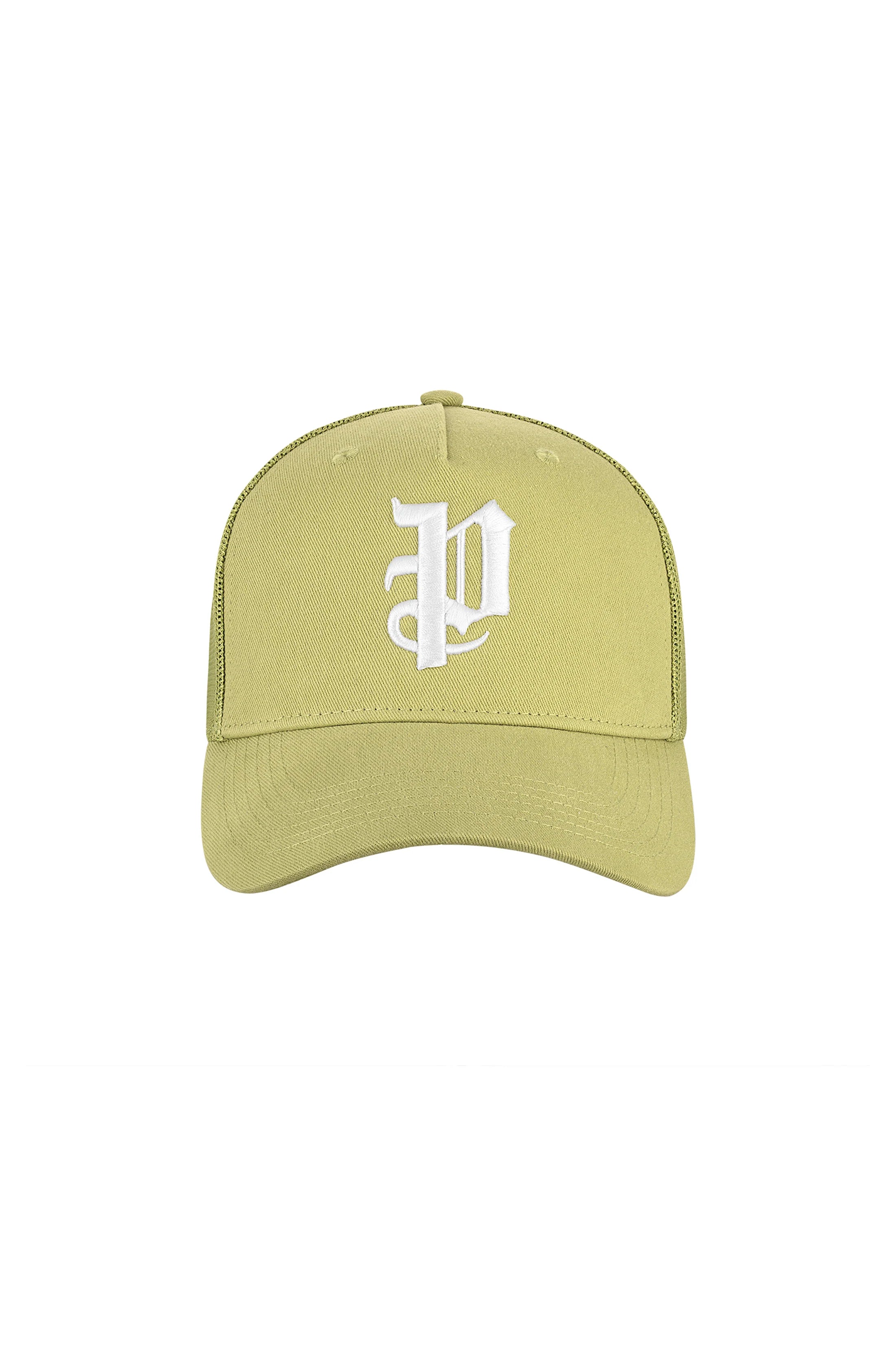 Purple Brand P Logo Trucker Hat Green