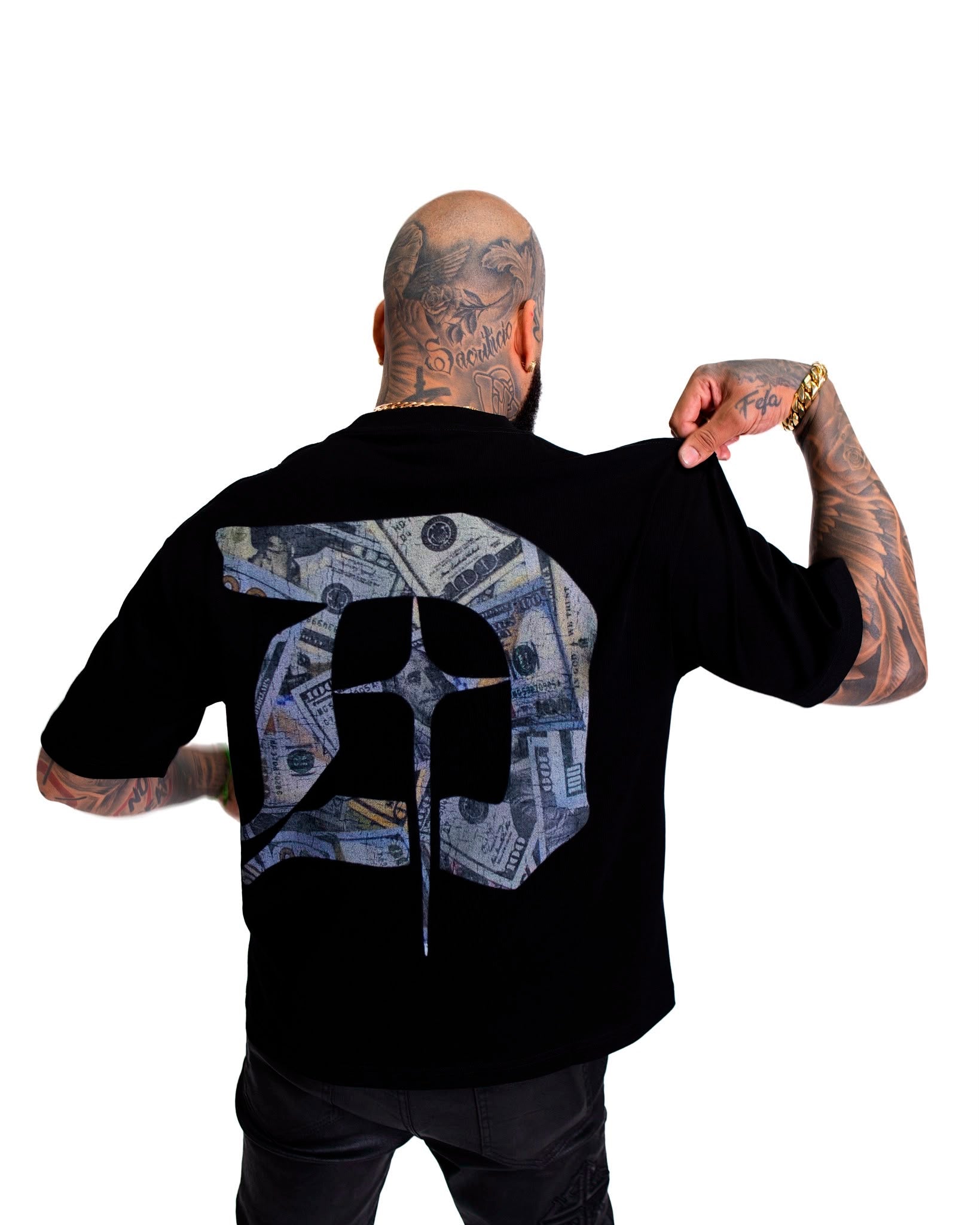 Digital Money Man T-Shirt In Black