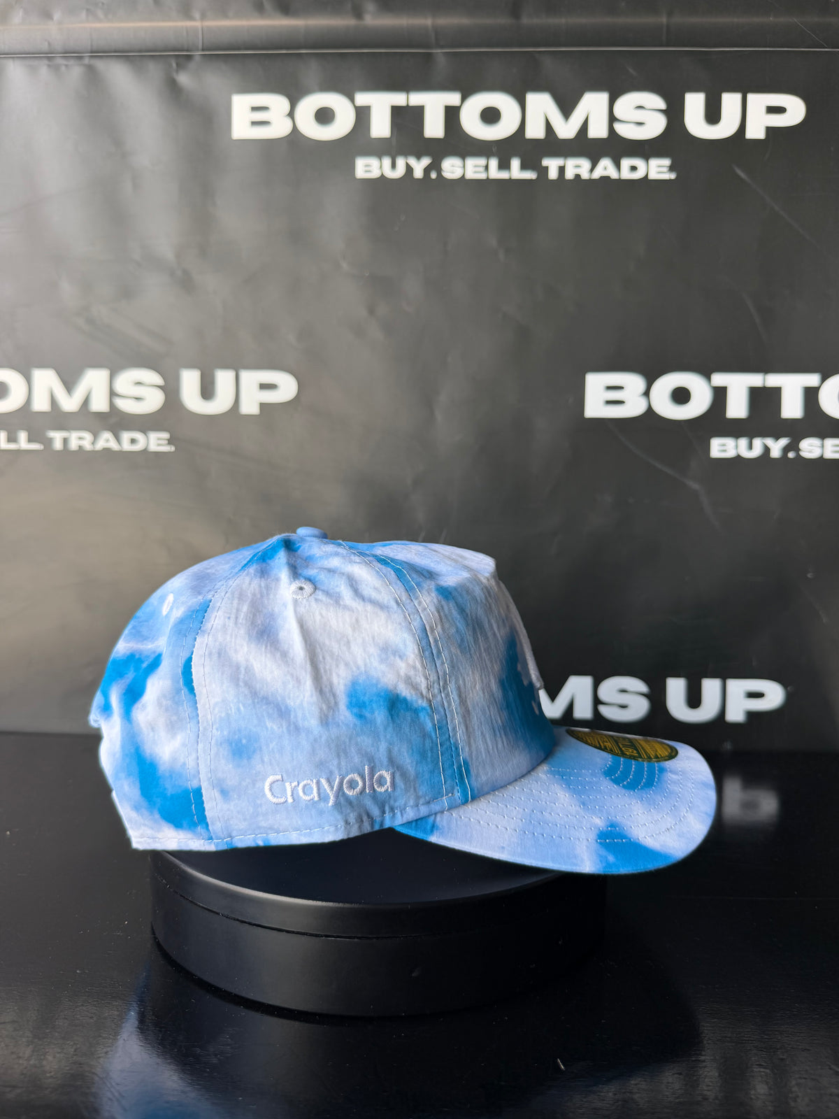 New Era x Crayola New York Yankees 19Twenty Tie-Dye Snapback Hat In Blue / White