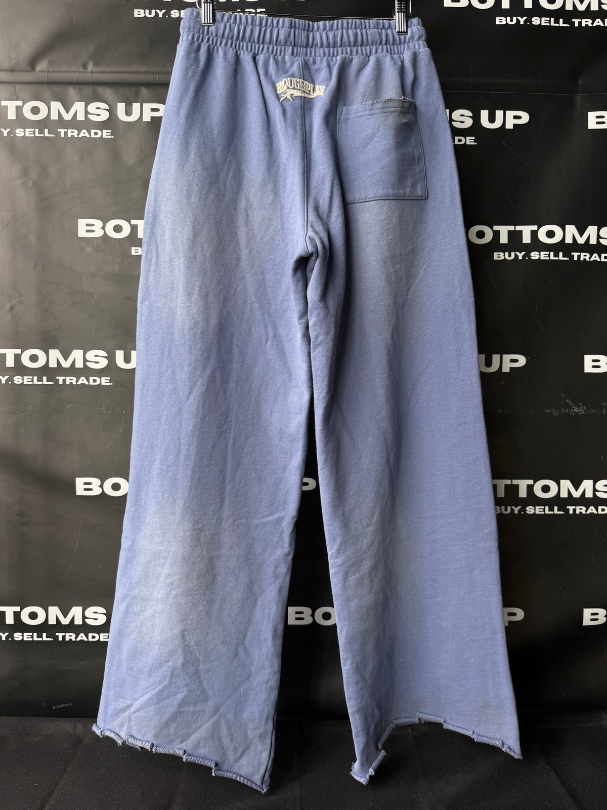 RoughPlay Flare Sweatpants In Blue / Red
