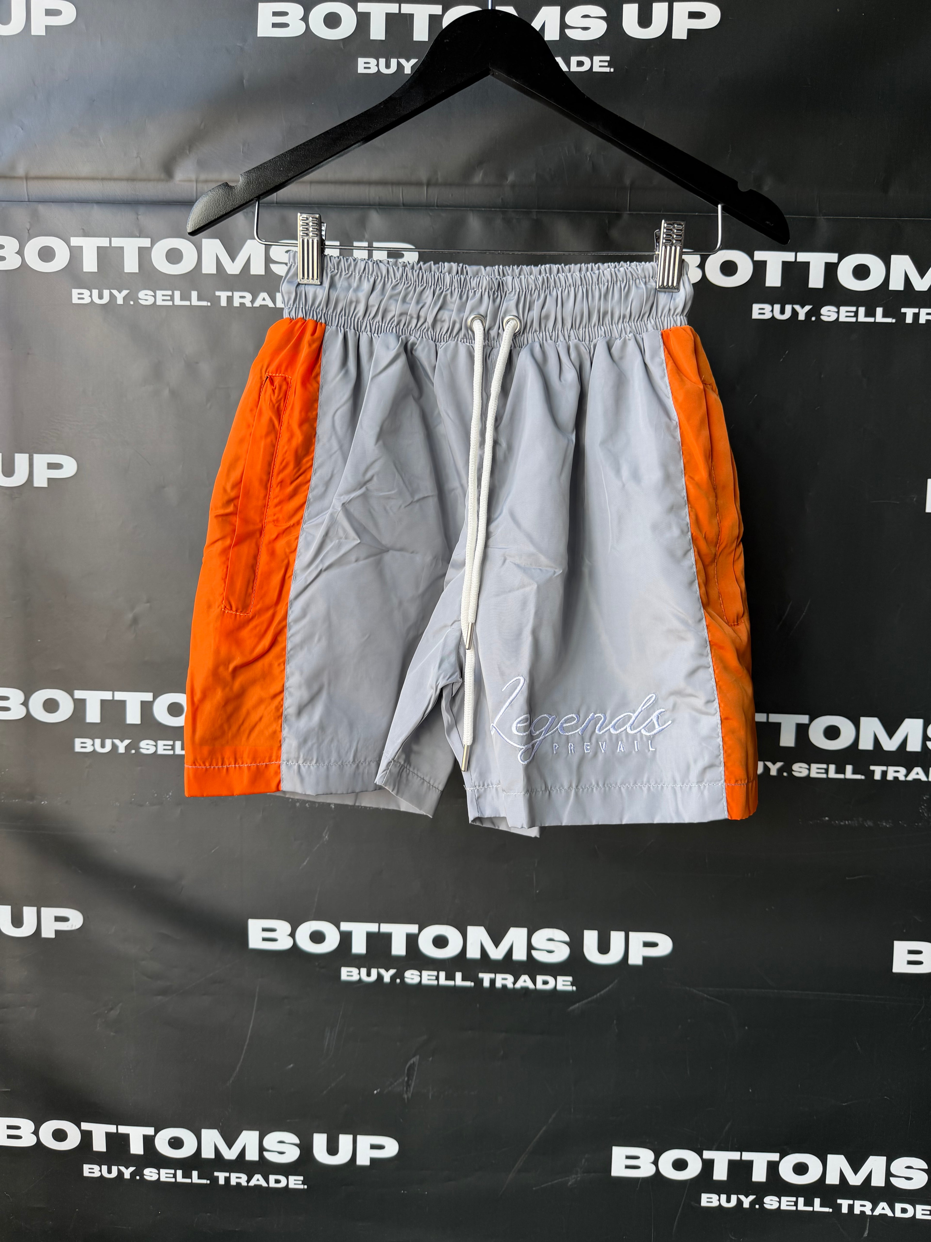 Legends Prevail Short Sleeve Windbreaker Set in Grey and Orange
